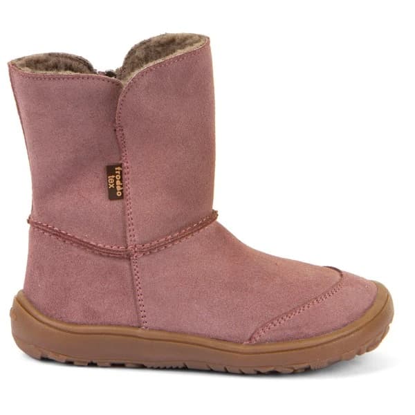 Детски зимни ботуши Froddo Kid's Barefoot Tex Suede Winter boots - Dark Pink