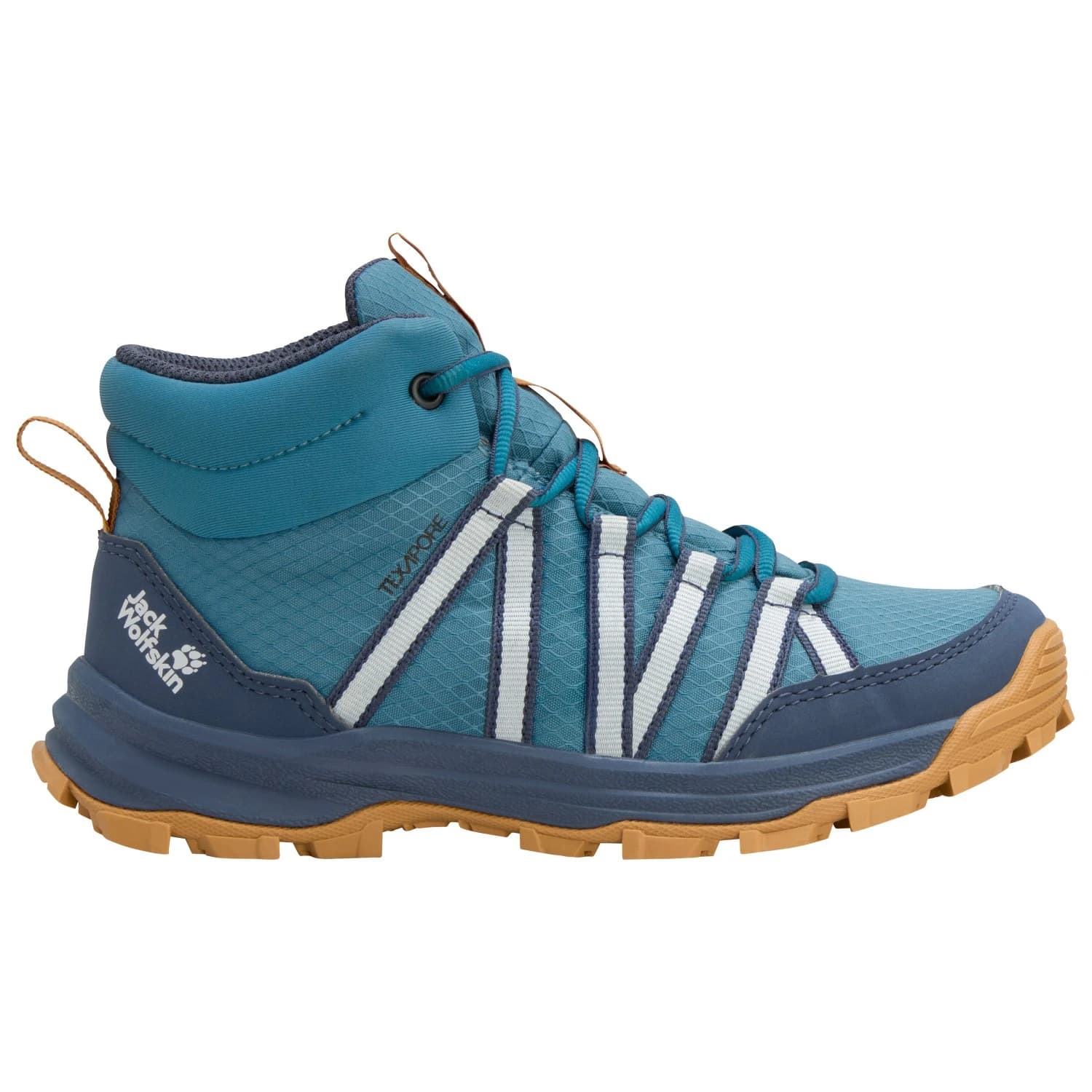 Детски туристически обувки Jack Wolfskin Kid's Wild Hike Texapore Mid Walking boots - Galapagos