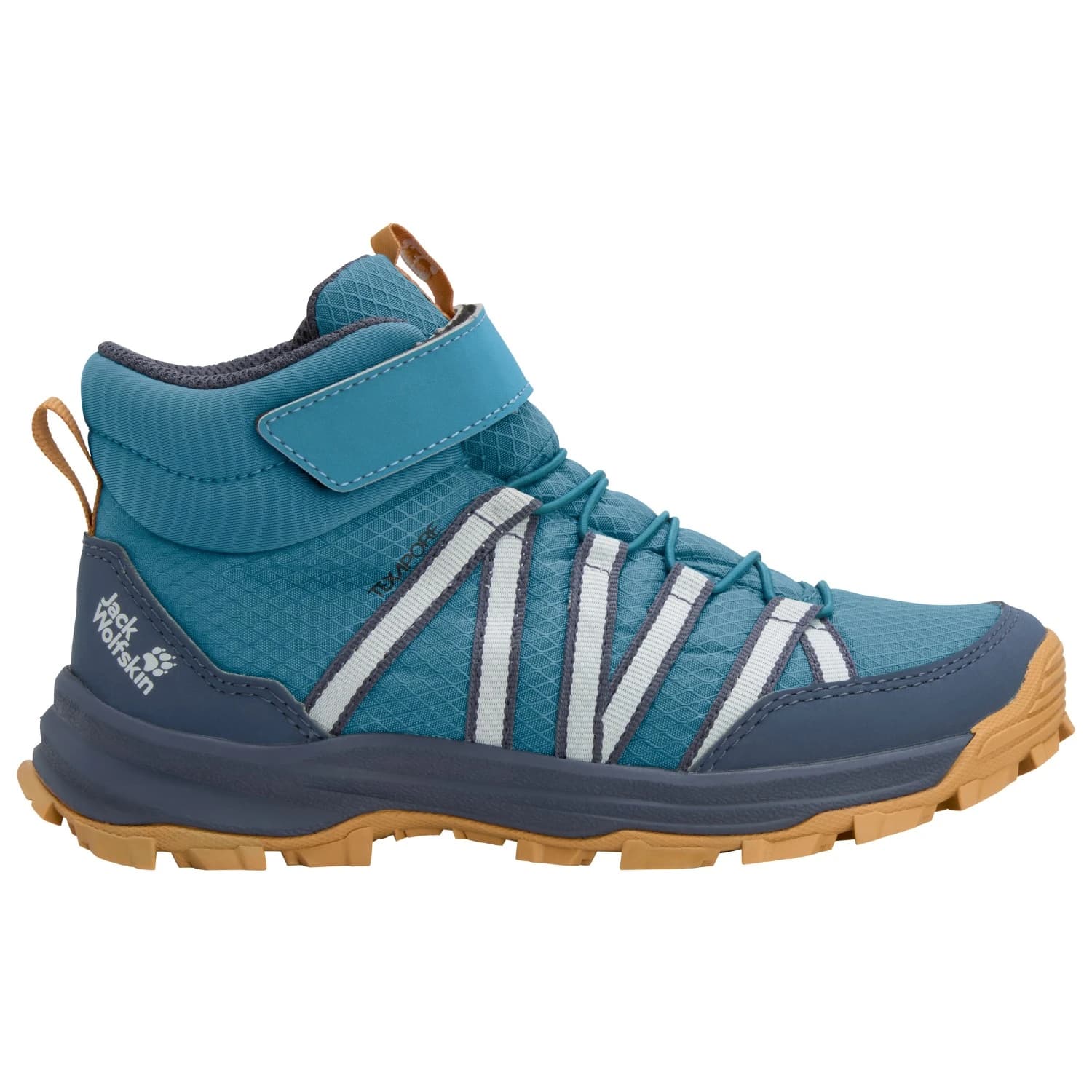 Детски туристически обувки Jack Wolfskin Kid's Wild Hike Texapore Mid VC Walking boots - Galapagos