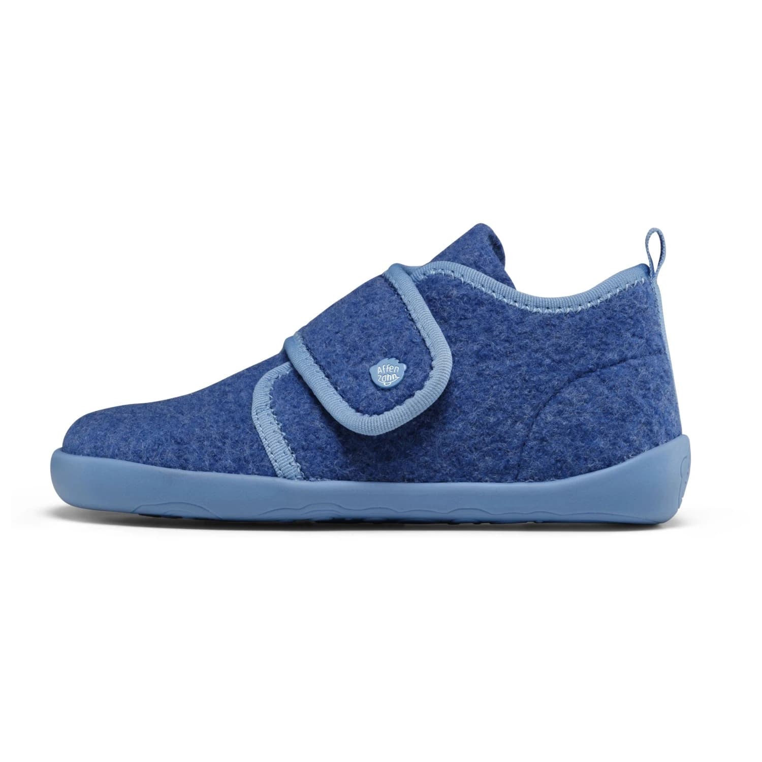 Детски пантофи Affenzahn Kid's Hausschuh Wolle Pury House slippers - Elephant / Blue