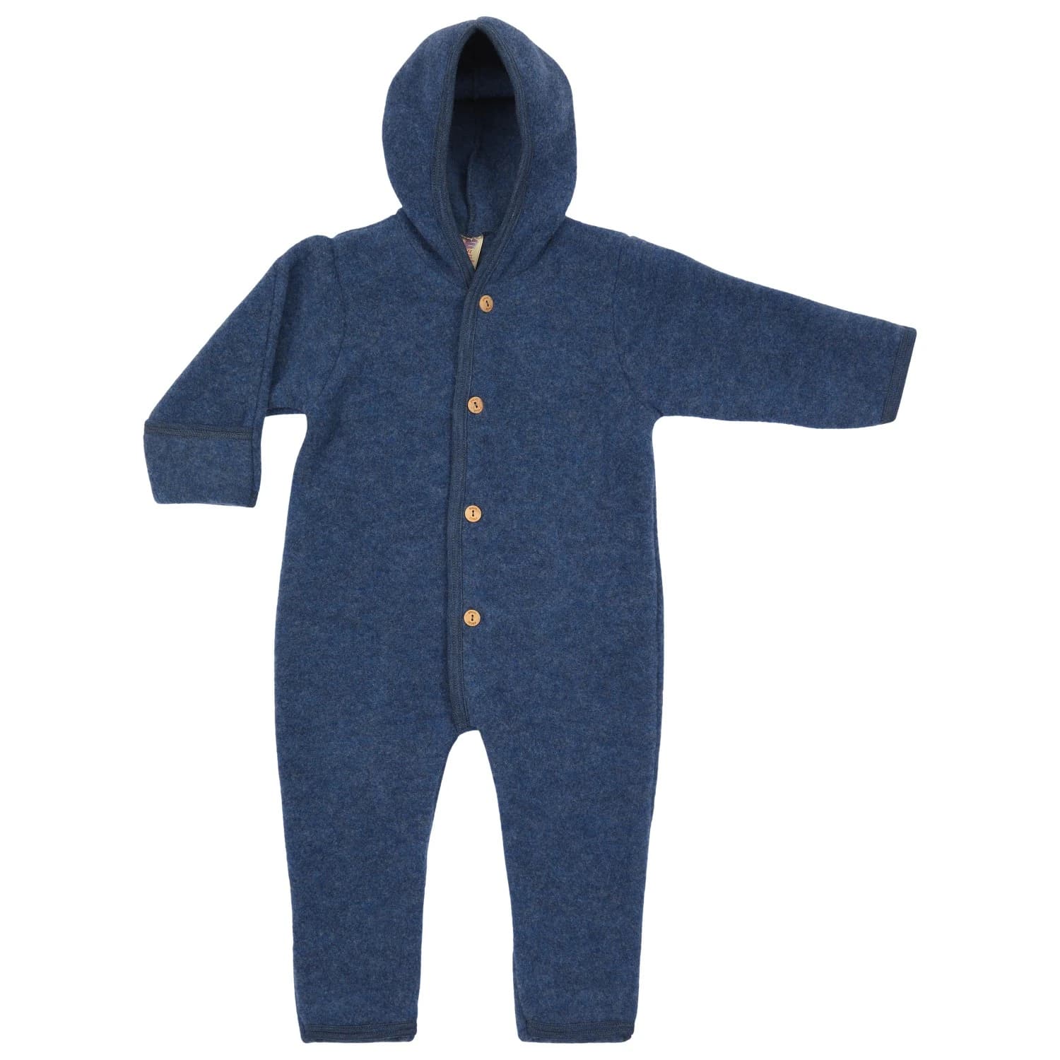 Цял костюм Engel Baby Hooded Overall Overall - Blau Melange