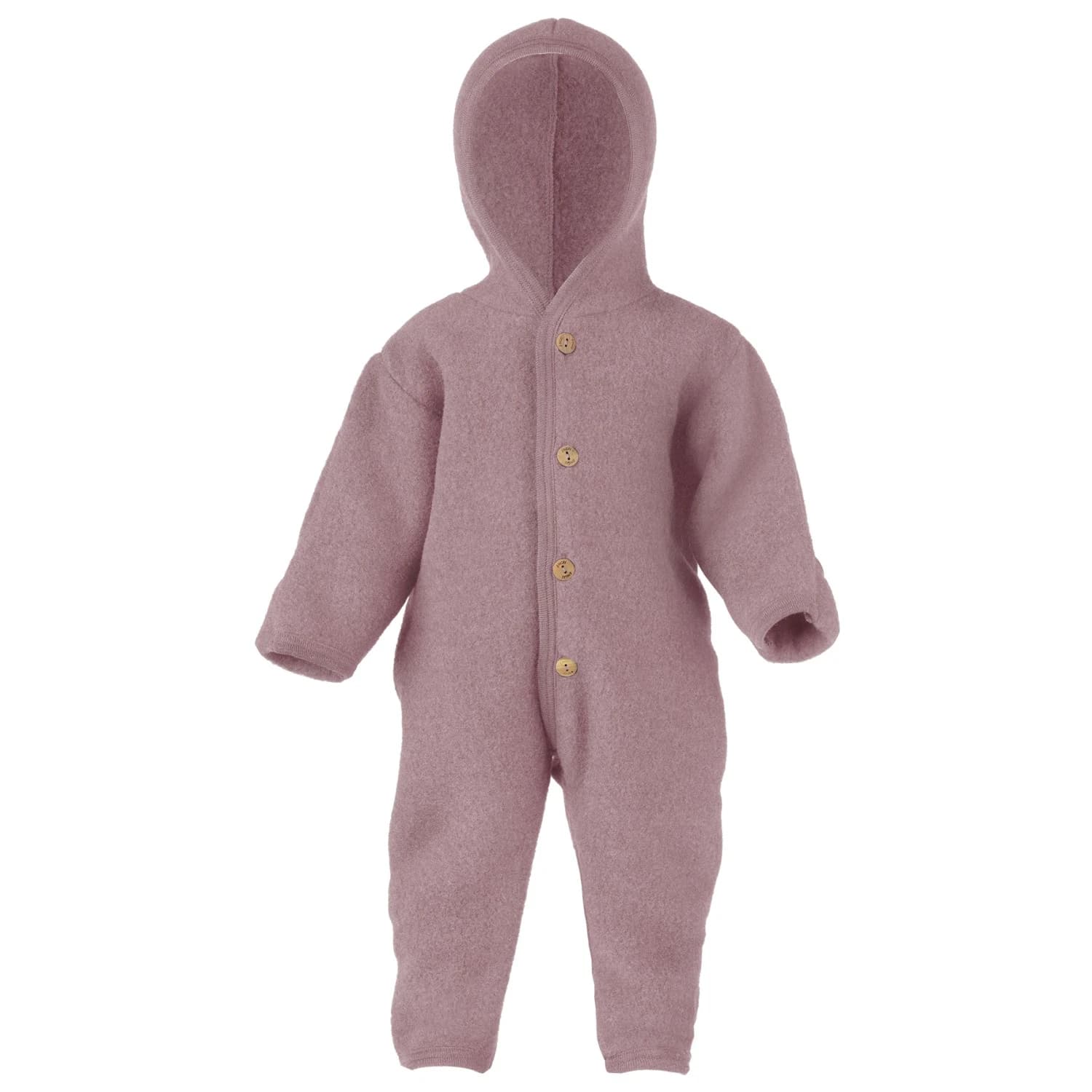 Цял костюм Engel Baby Hooded Overall Overall - Rosenholz Melange