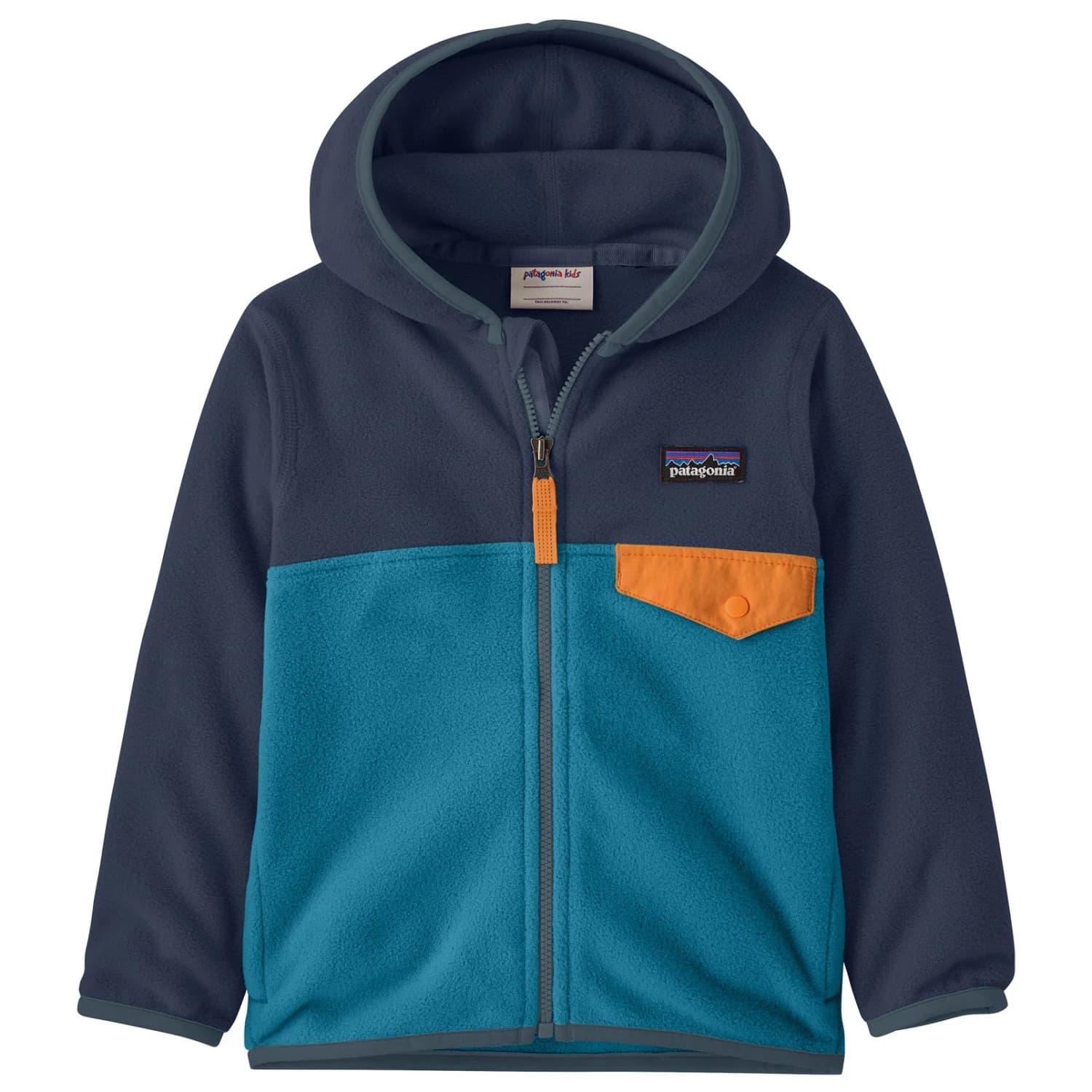 Поларено яке Patagonia Baby Micro D Snap-T Jacket Fleece jacket - Glacial Blue