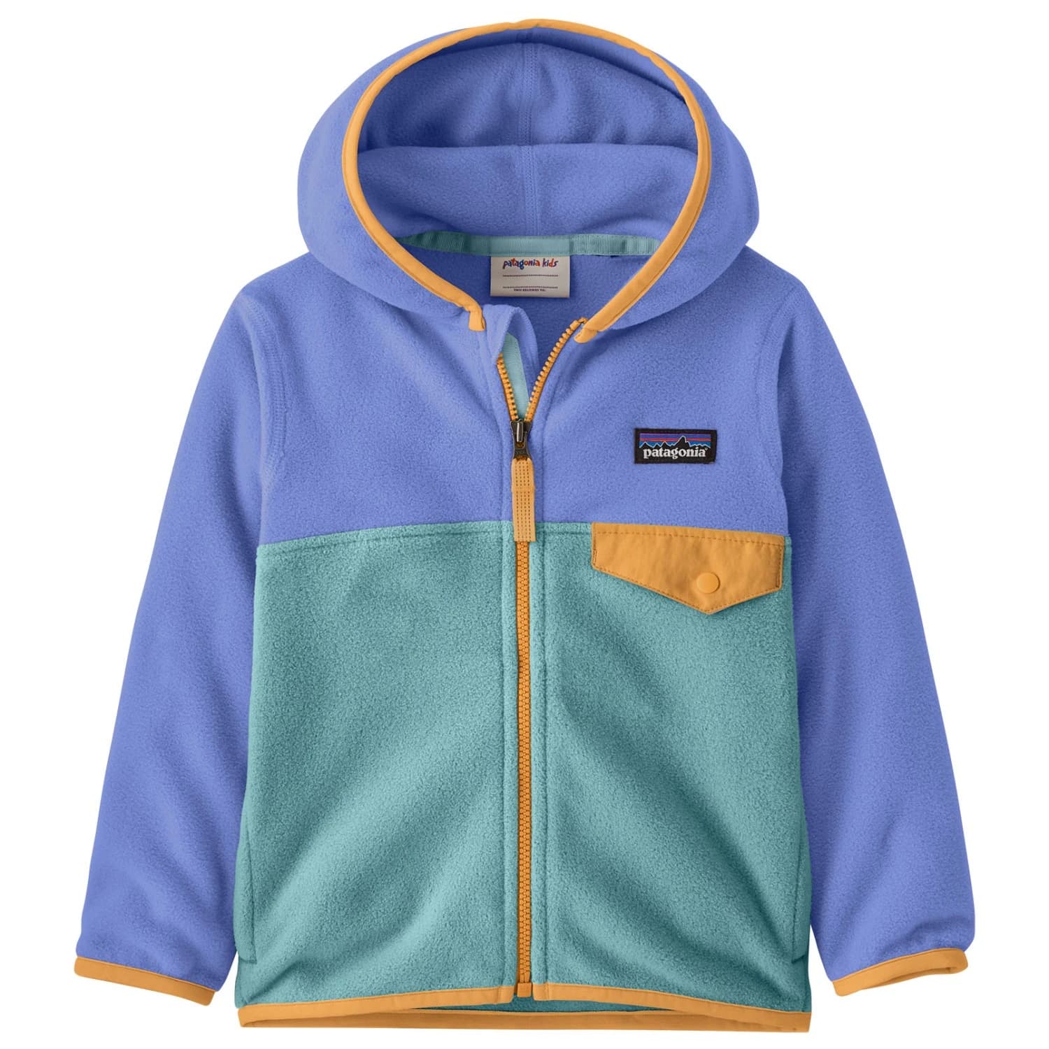 Поларено яке Patagonia Baby Micro D Snap-T Jacket Fleece jacket - Snowmelt Blue