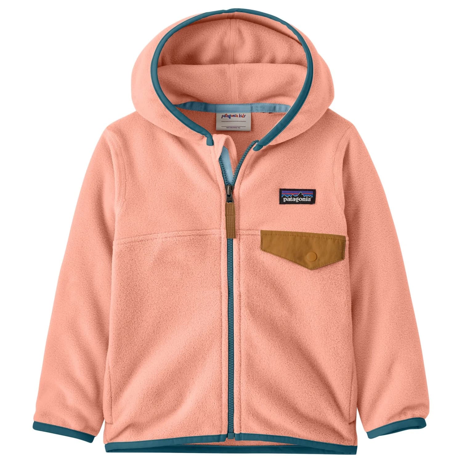 Поларено яке Patagonia Baby Micro D Snap-T Jacket Fleece jacket - Sunlit Pink