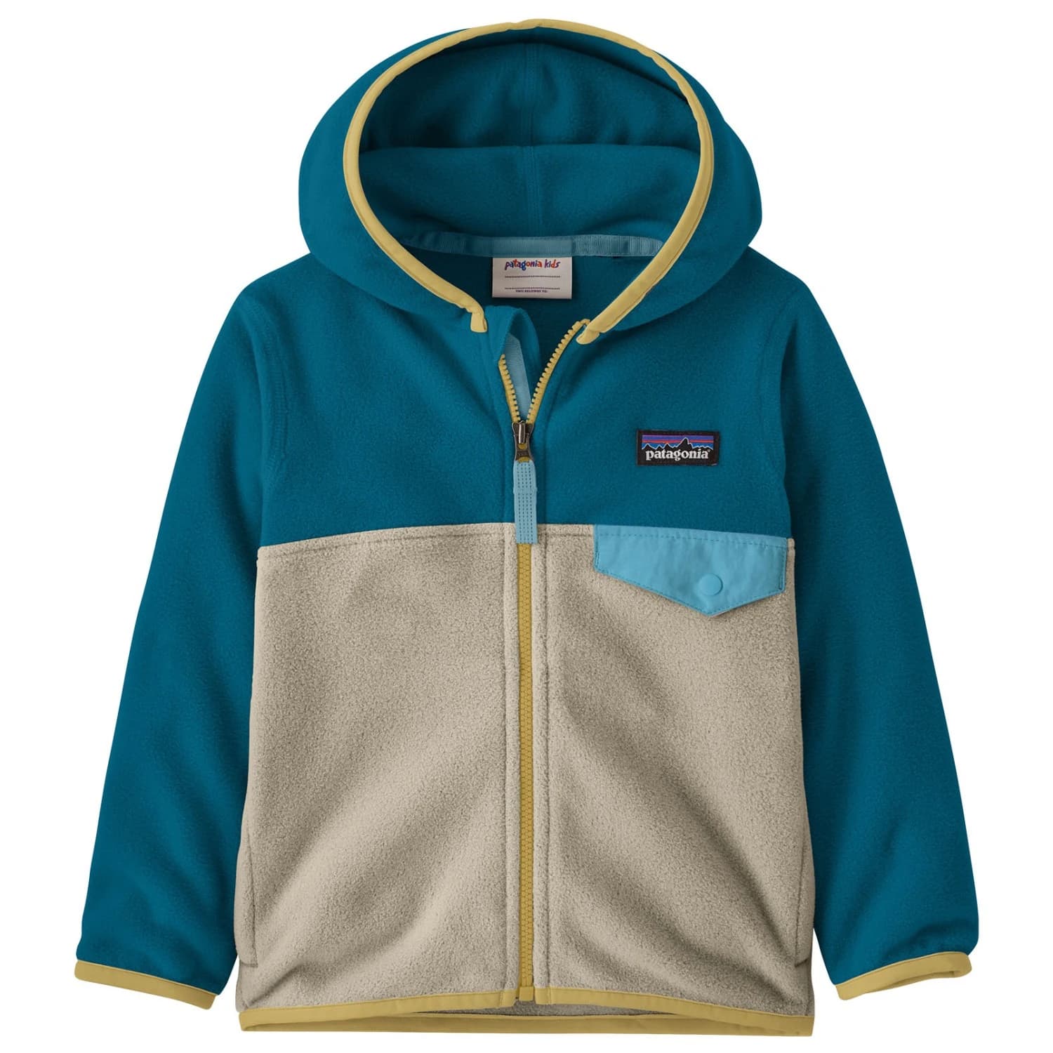 Поларено яке Patagonia Baby Micro D Snap-T Jacket Fleece jacket - Weathered Stone