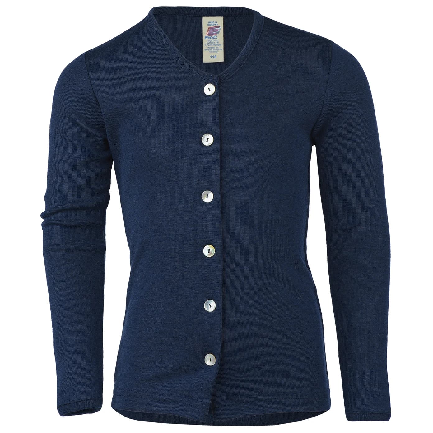 Вълнено яке Engel Children's Cardigan Wool jacket - Marine