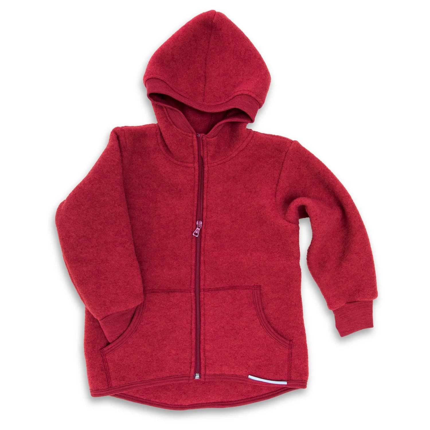 Вълнено яке Engel Children's Hooded Wool Fleece Jacket Wool jacket - Jaspis Melange