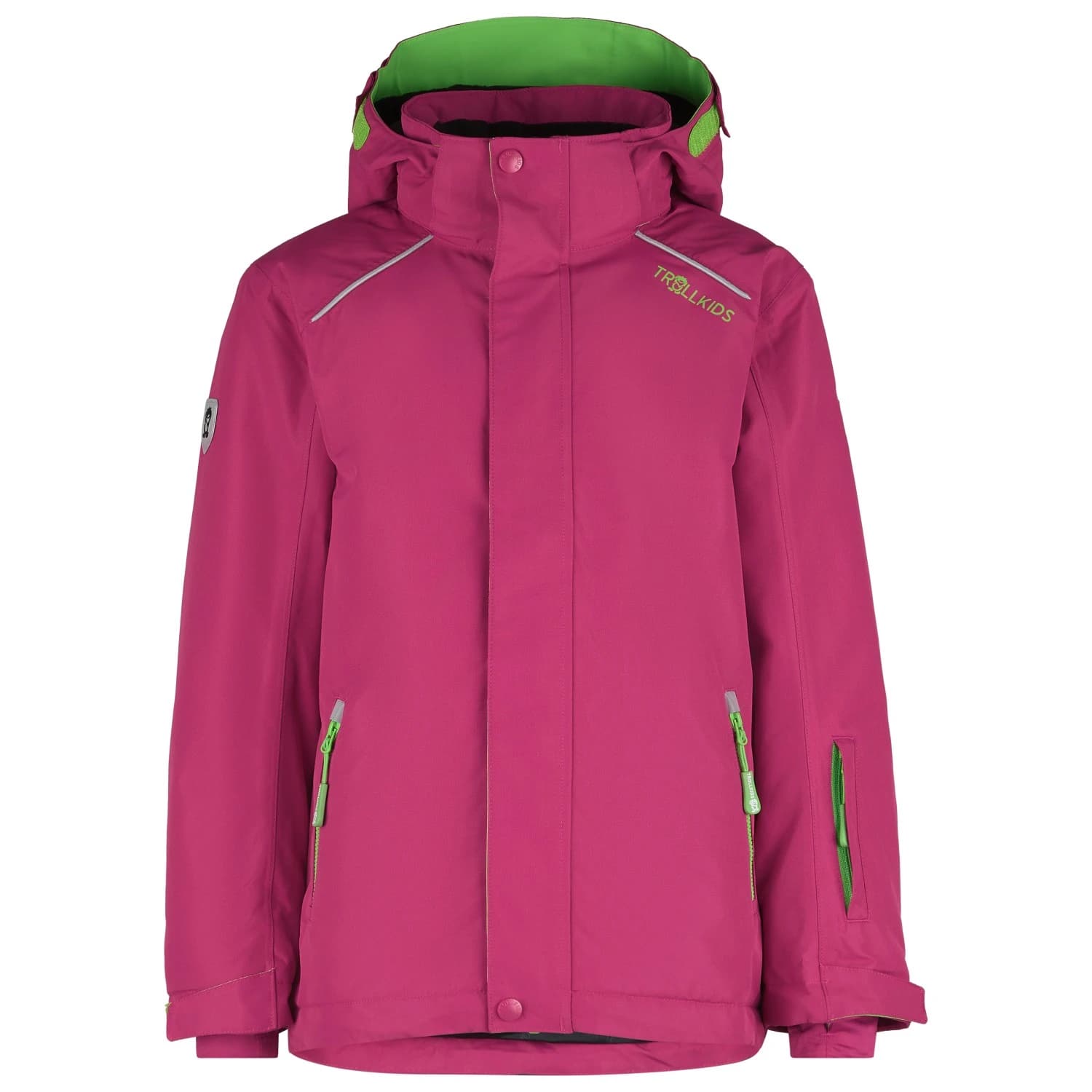 Детско ски яке Trollkids Kid's Holmenkollen Snow Jacket Pro Ski jacket - Pink / Green