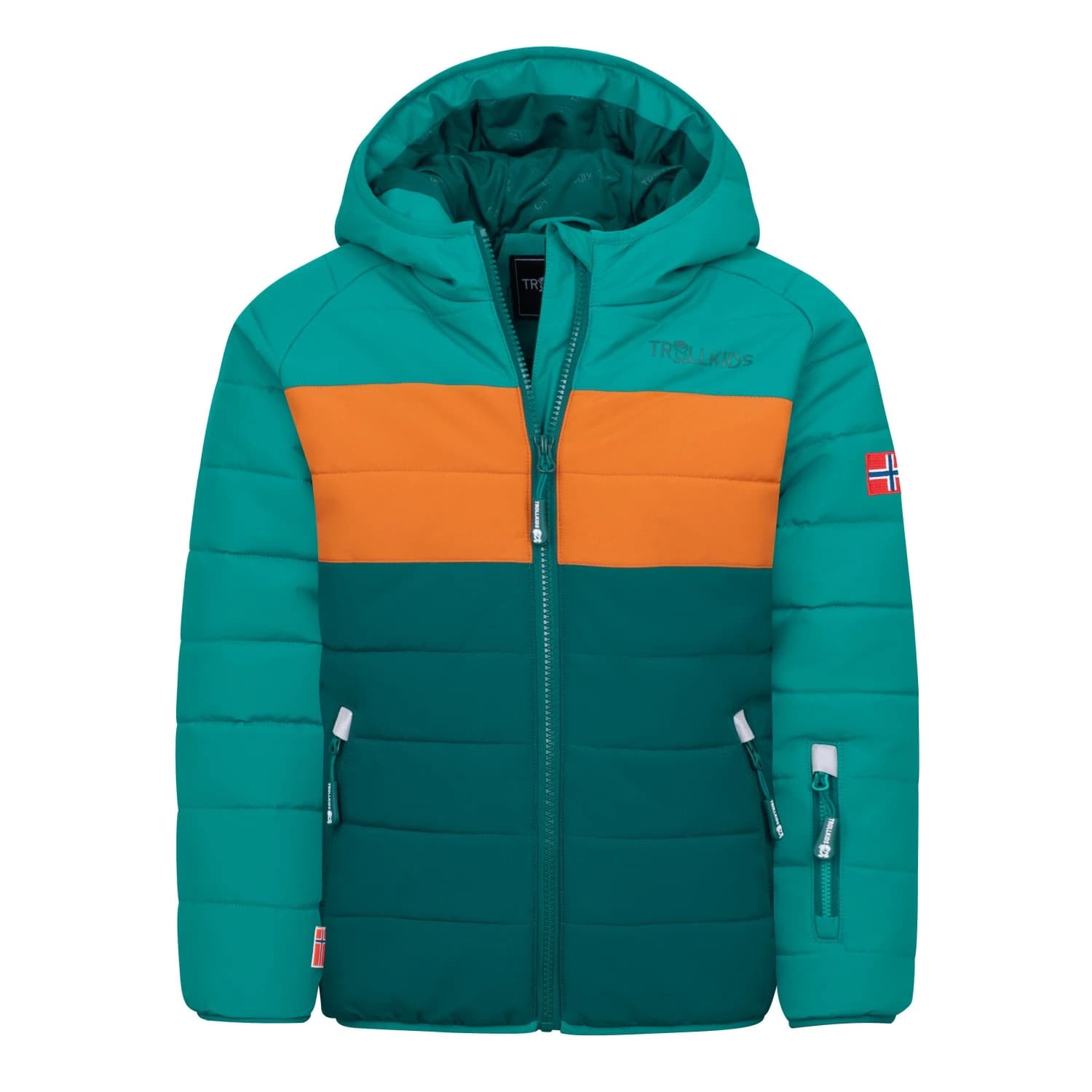 Детско зимно яке Trollkids Kid's Hafjell Snow Jacket Pro Ski jacket - Midnight Petrol / Dark Cyan