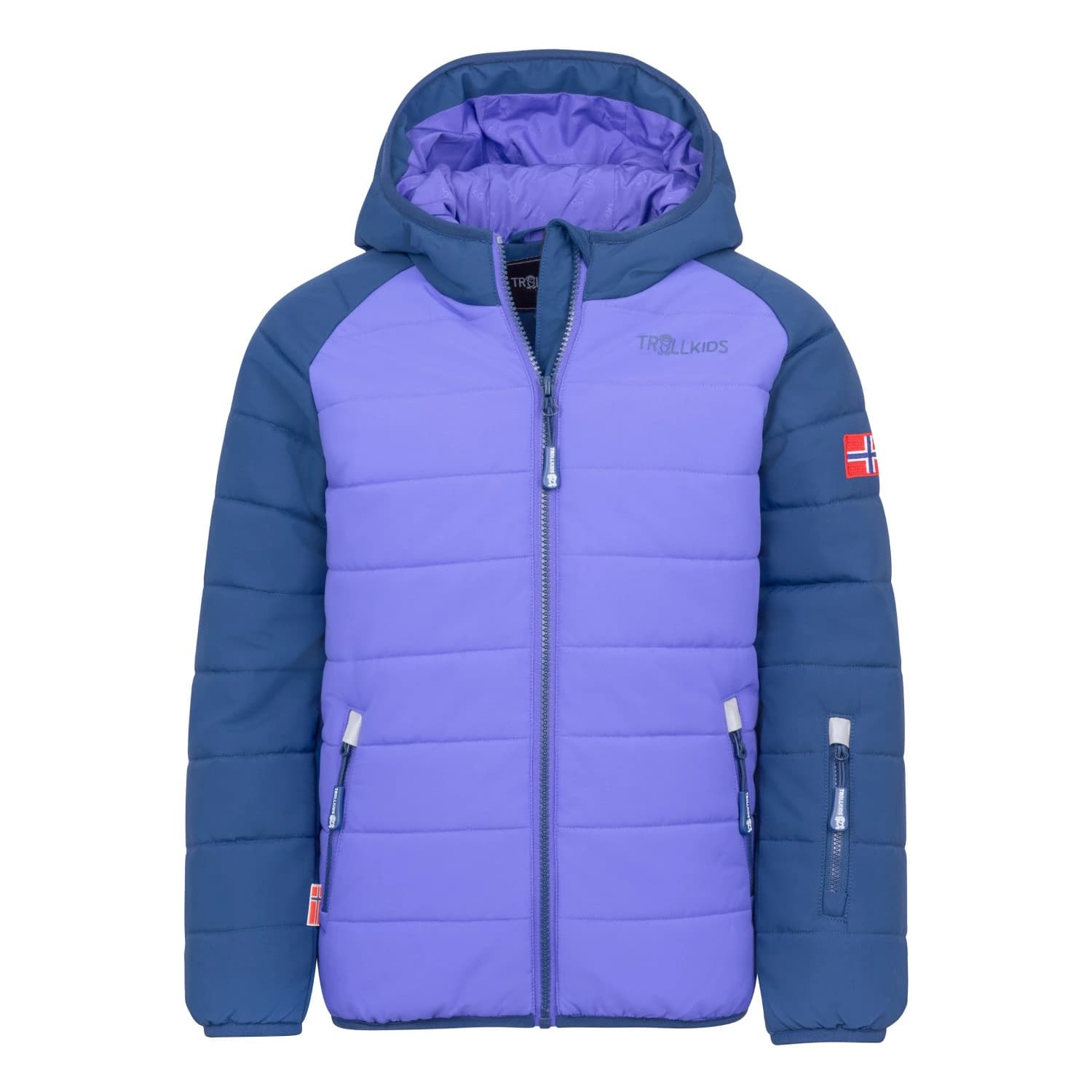 Детско зимно яке Trollkids Kid's Hafjell Snow Jacket Pro Ski jacket - Mystic Blue / Wisteria Purple