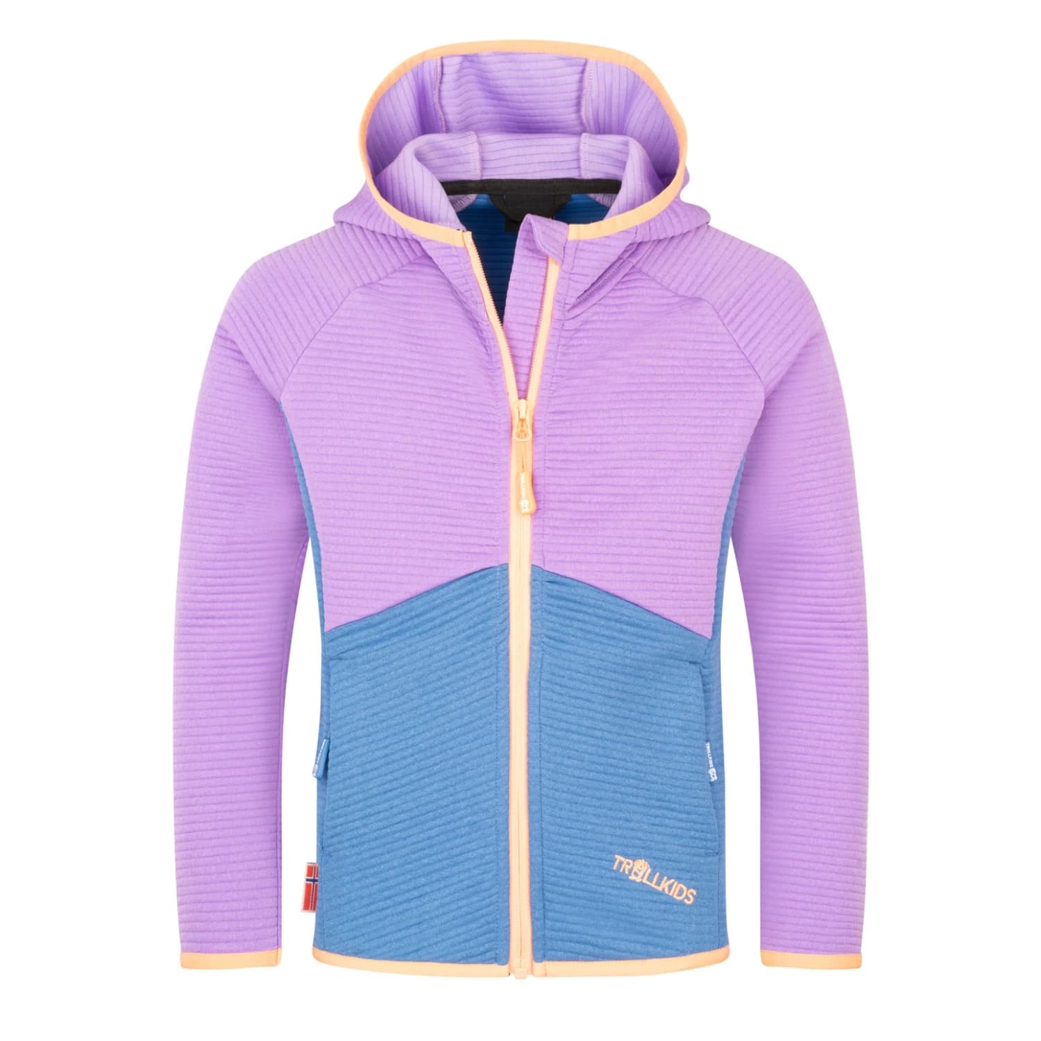 Детско поларено яке Trollkids Girl's Sogndal Jacket Fleece jacket - Violet Sorbet / Cornflower