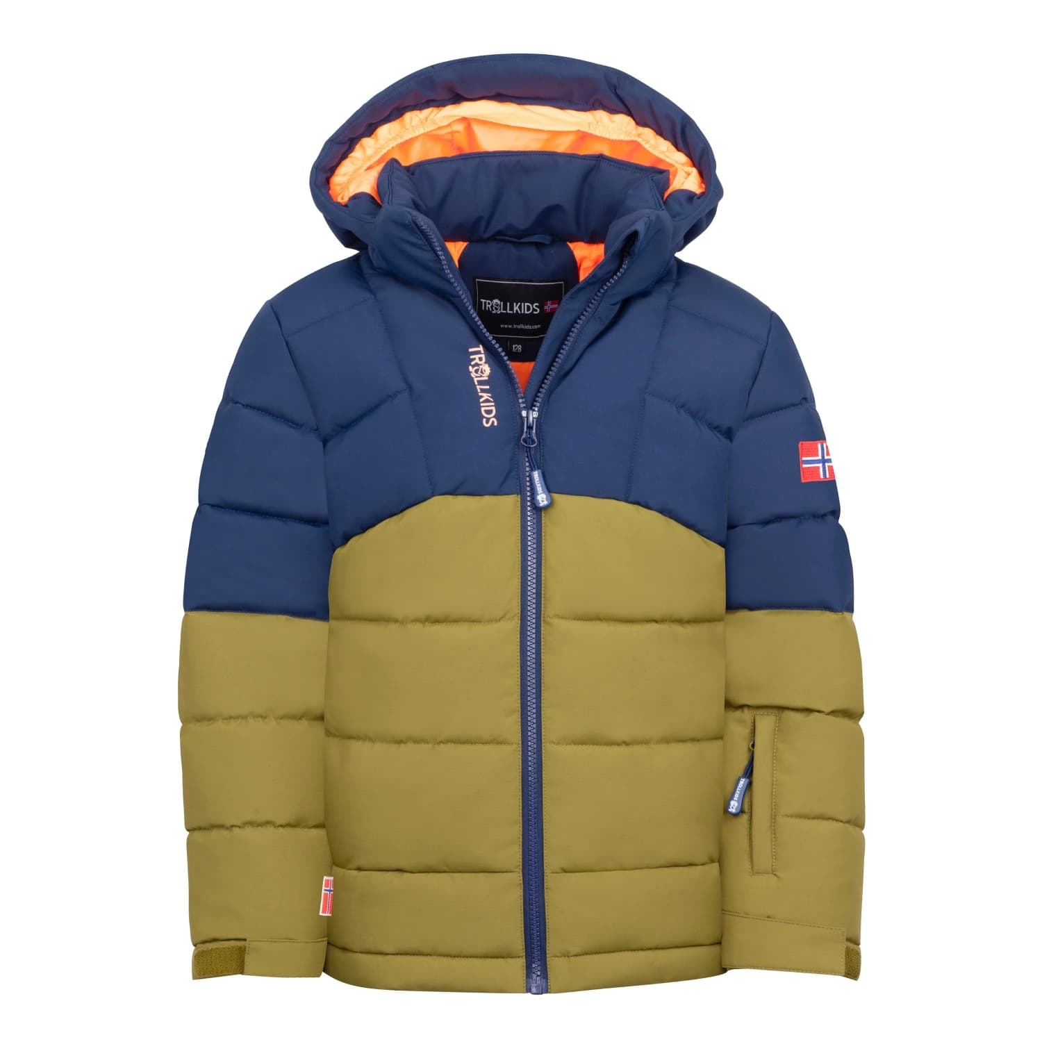 Детско зимно яке Trollkids Kid's Gryllefjord Jacket Winter jacket - Spruce Green / Navy
