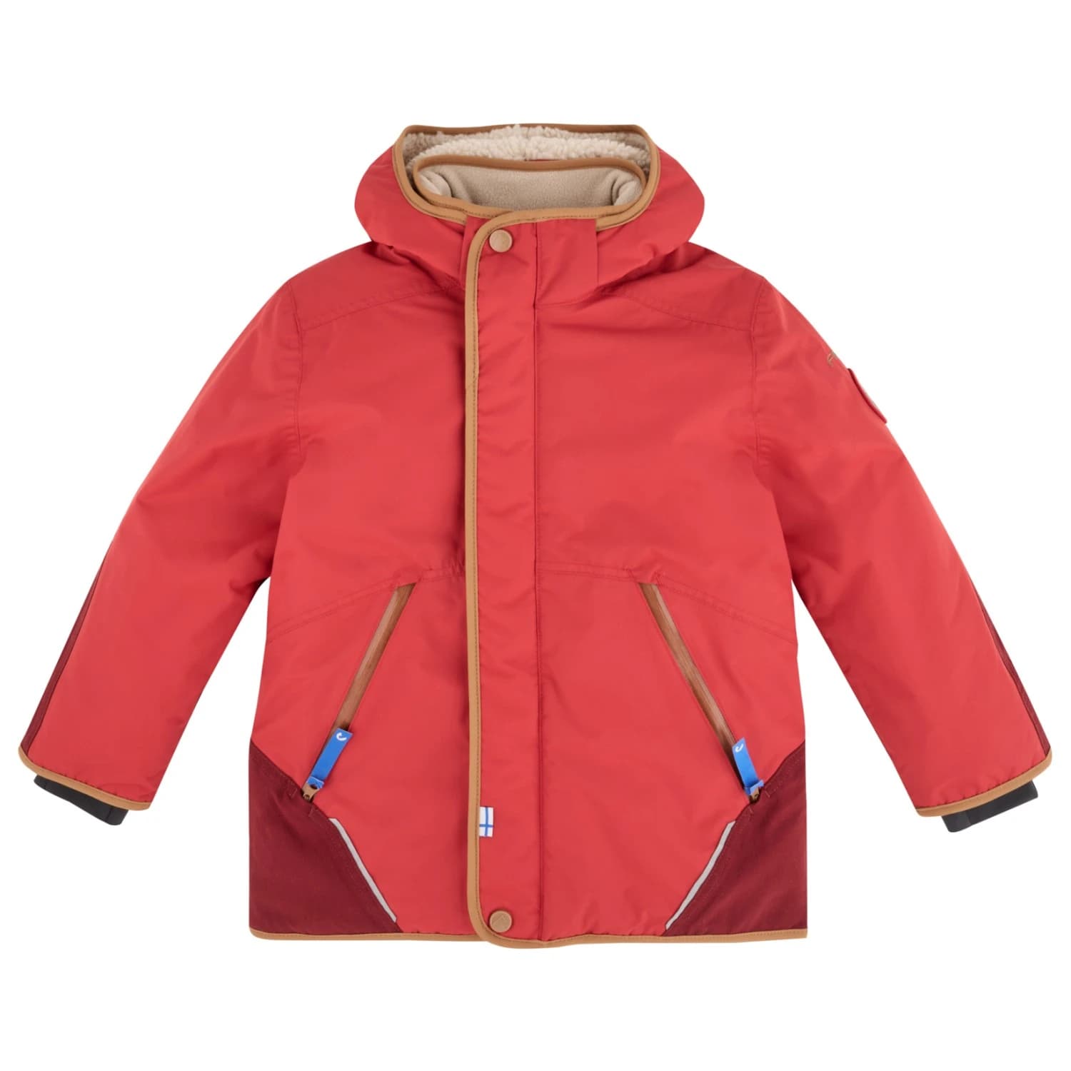 Детско яке парка Finkid Kid's Talvinen Husky Ski jacket - Lava / Almond