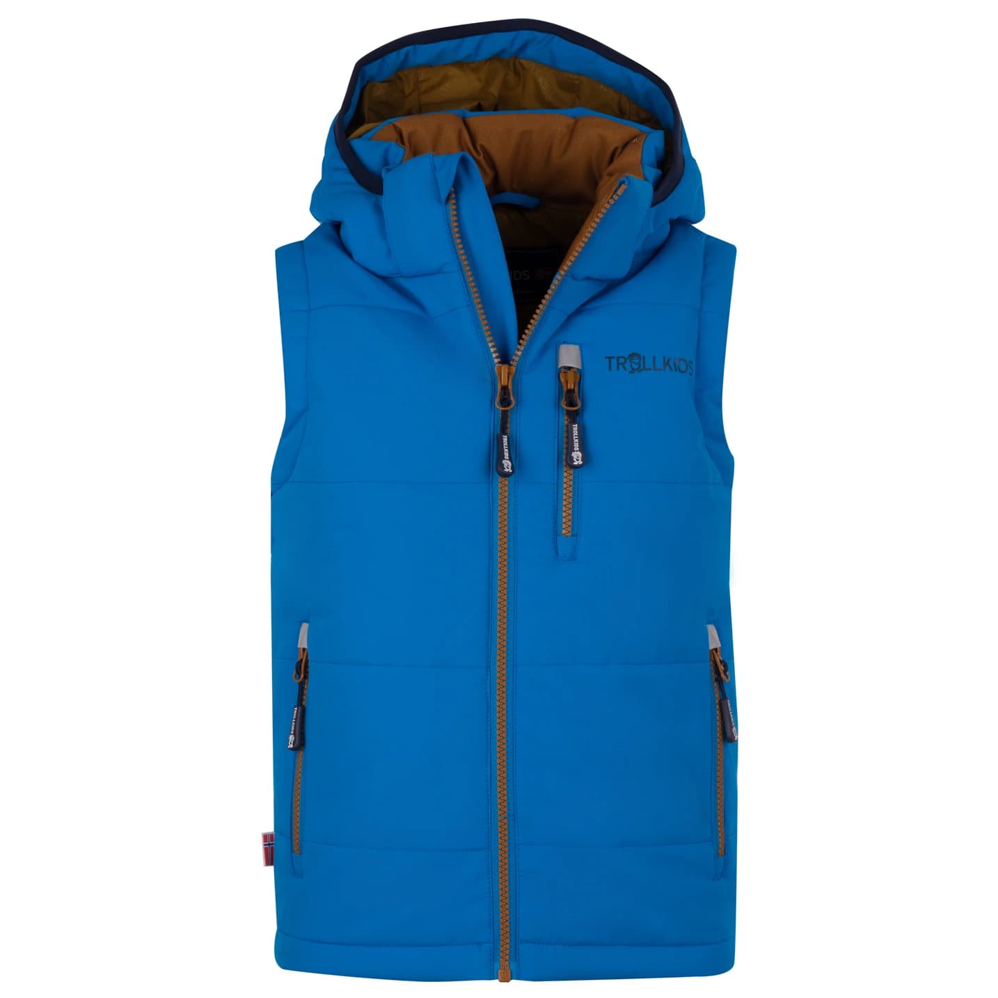 Детски синтетичен елек Trollkids Kid's Narvik Vest XT Synthetic vest - Azure Blue / Bronze