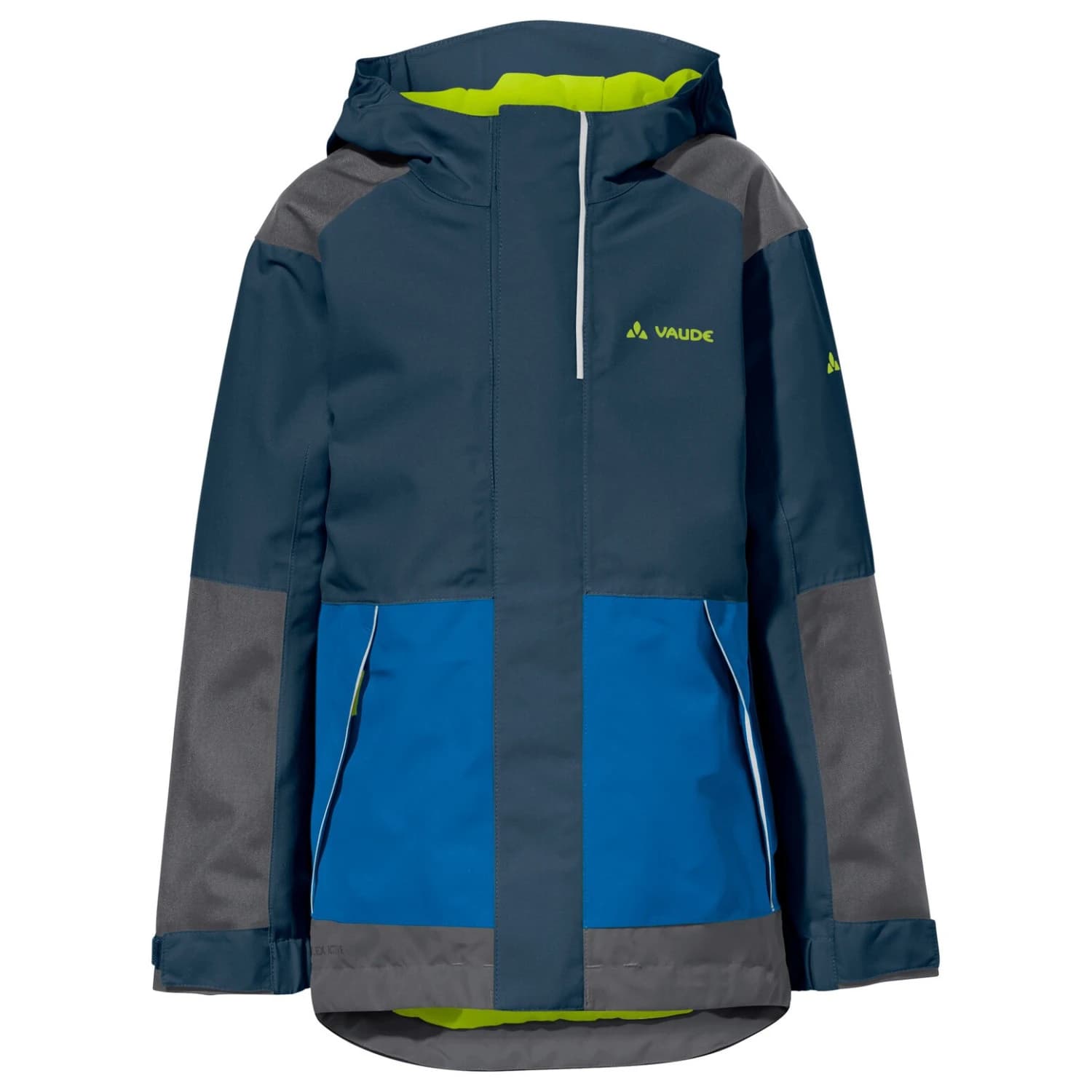 Детско водоустойчиво яке Vaude Kid's Caprea 2L Jacket Waterproof jacket - Dark Sea / Green