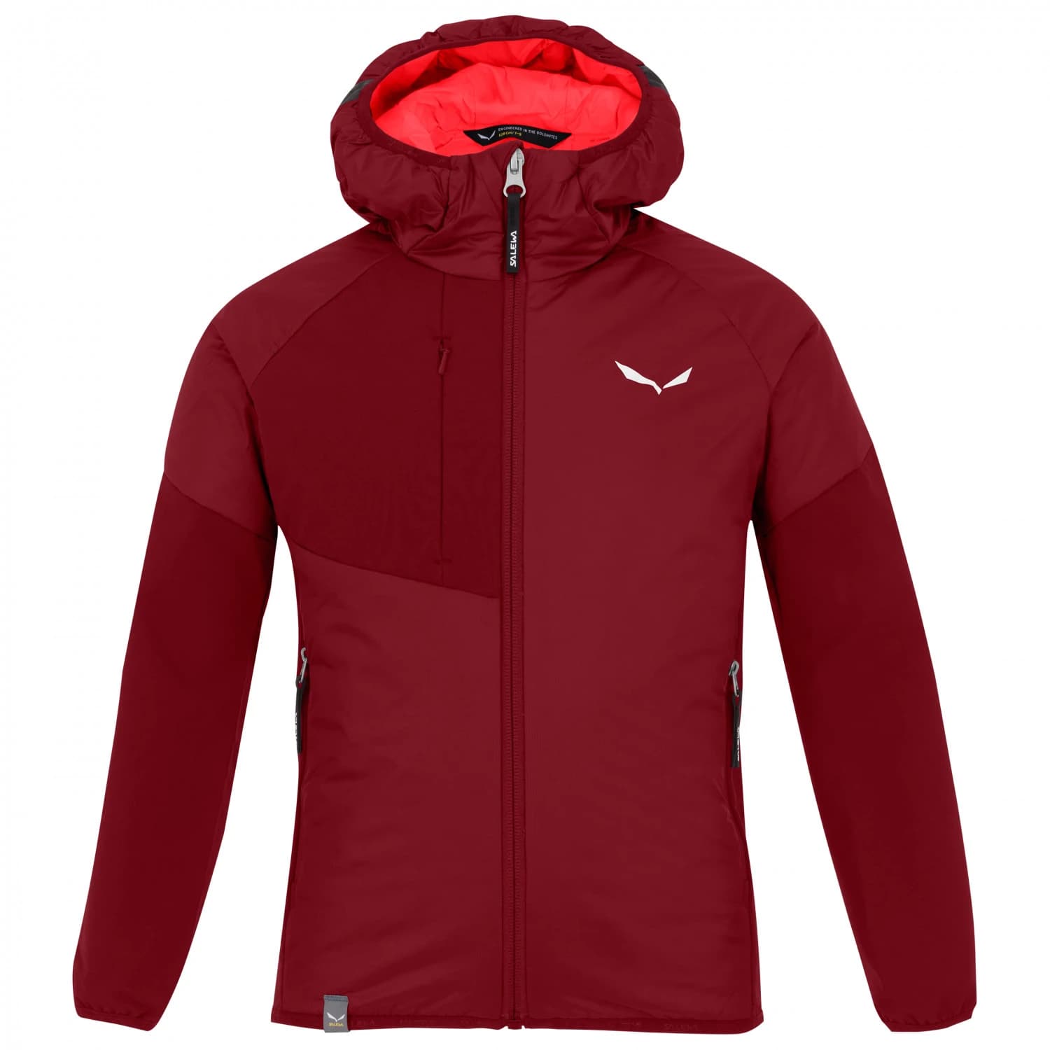 Детско синтетично яке Salewa Kid's Ortles Hybrid Tirol Wool Responsive Jacket Synthetic jacket - Syrah