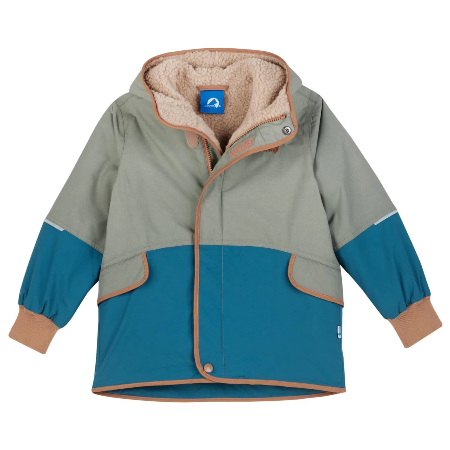 Детско зимно яке Finkid Kid's Moska Mukka Winter jacket - Vetiver / Almond