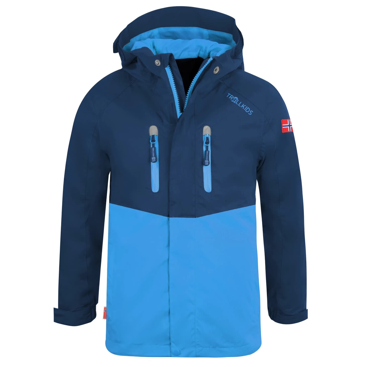 Детско водоустойчиво яке Trollkids Kid's Nusfjord Jacket Waterproof jacket - Navy / Med Blue