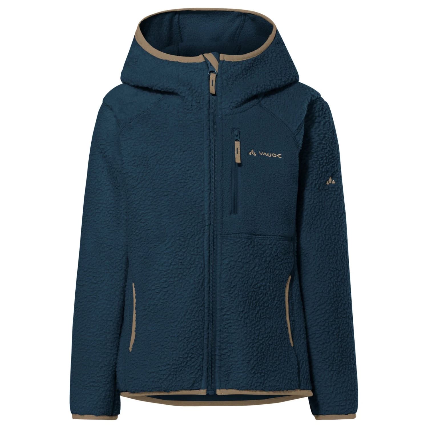 Детско поларено яке Vaude Kid's Torridon Hoody Jacket II Fleece jacket - Dark Sea / Desert