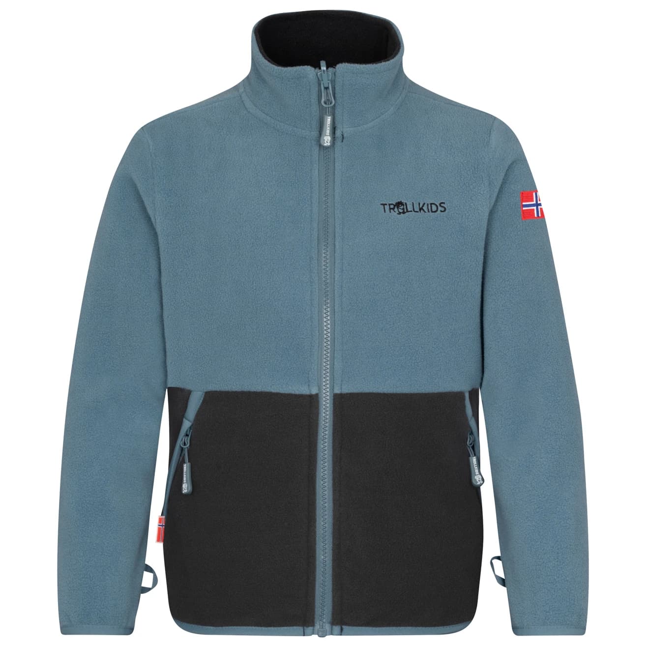 Детско поларено яке Trollkids Kid's Storfjord Jacket Fleece jacket - Steel Blue / Black