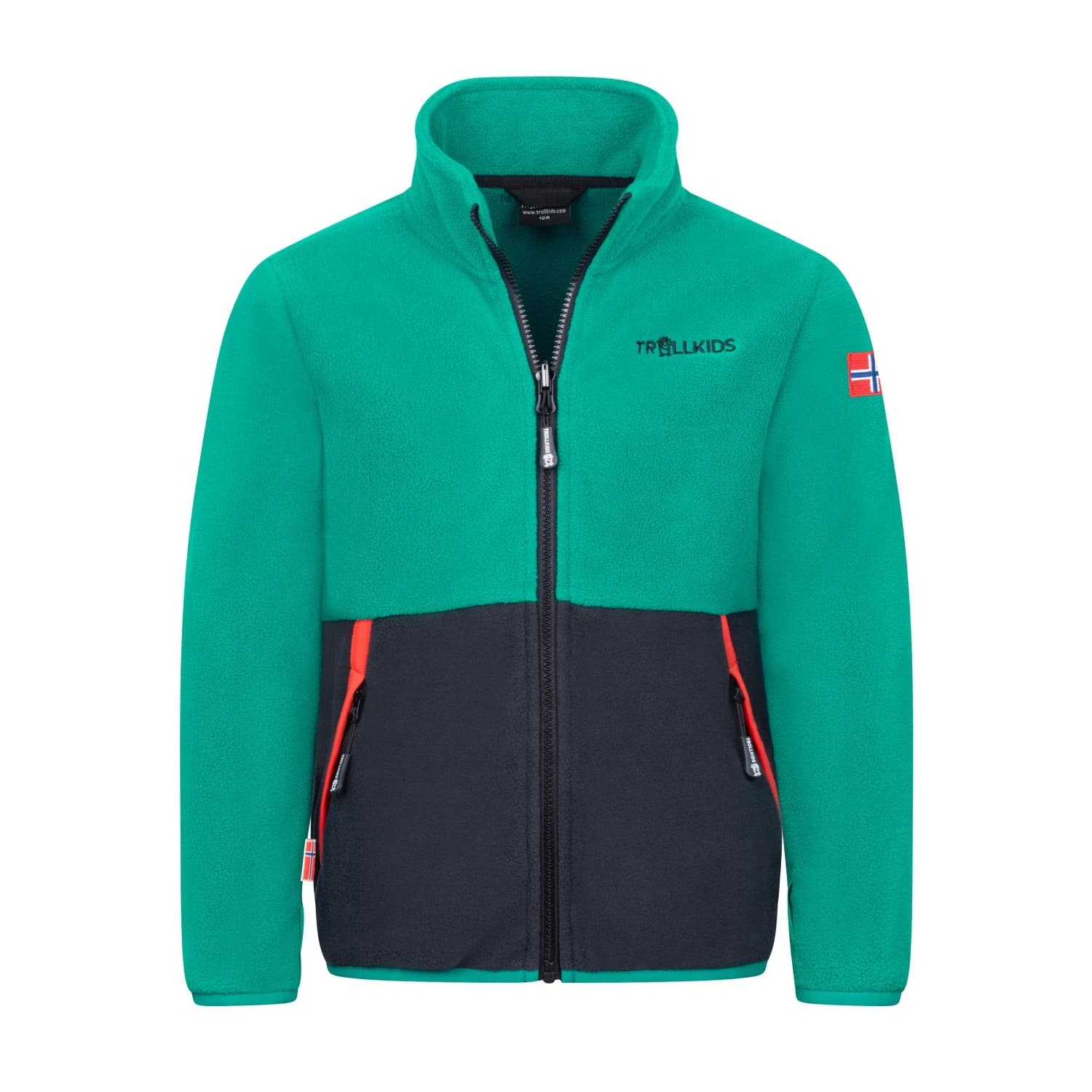 Детско поларено яке Trollkids Kid's Storfjord Jacket Fleece jacket - Dark Cyan / Black
