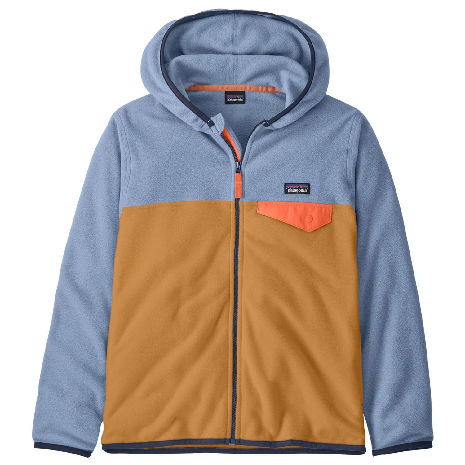 Детско поларено яке Patagonia Kid's Micro D Snap-T Jacket Fleece jacket - Talon Gold
