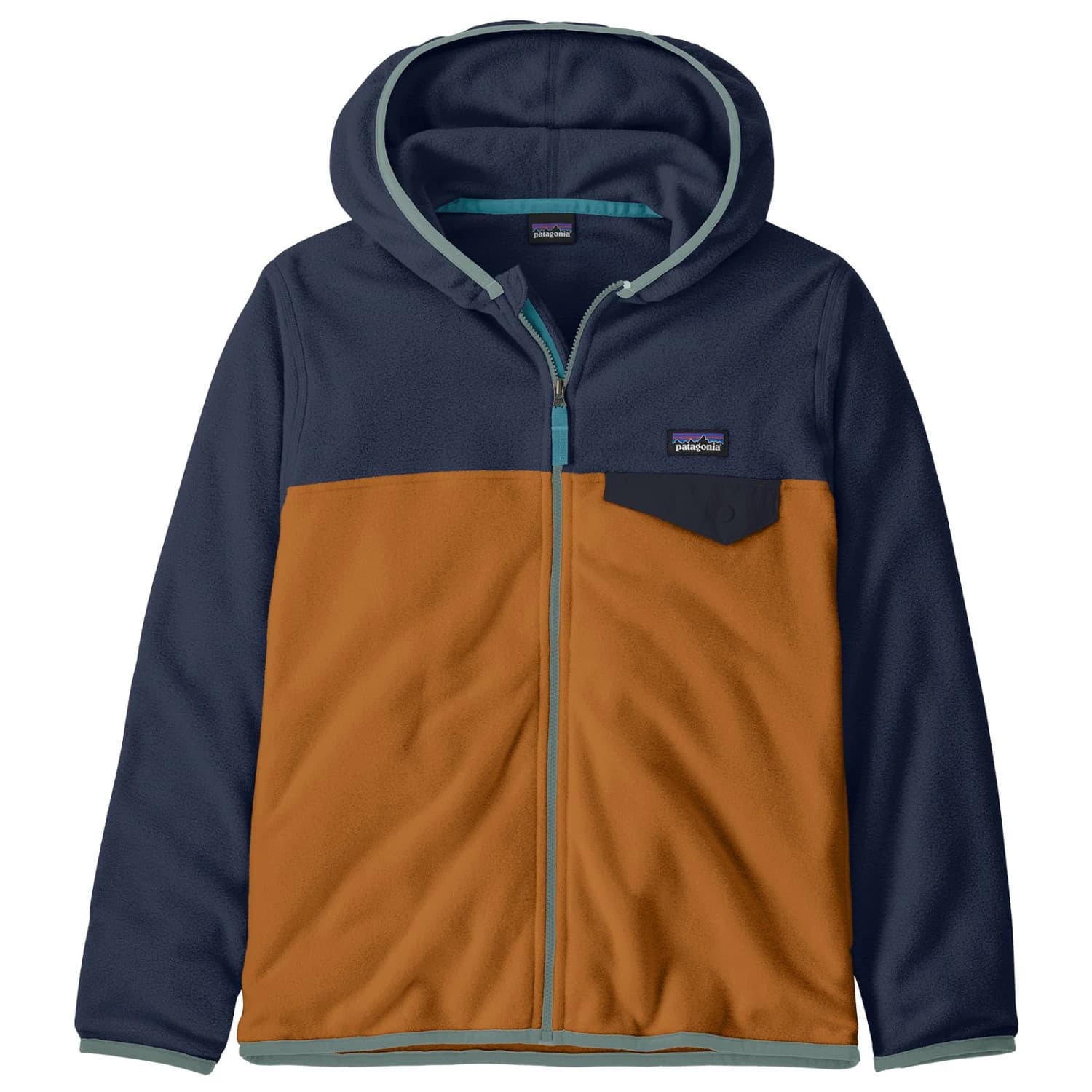 Детско поларено яке Patagonia Kid's Micro D Snap-T Jacket Fleece jacket - Cinnamon Brown
