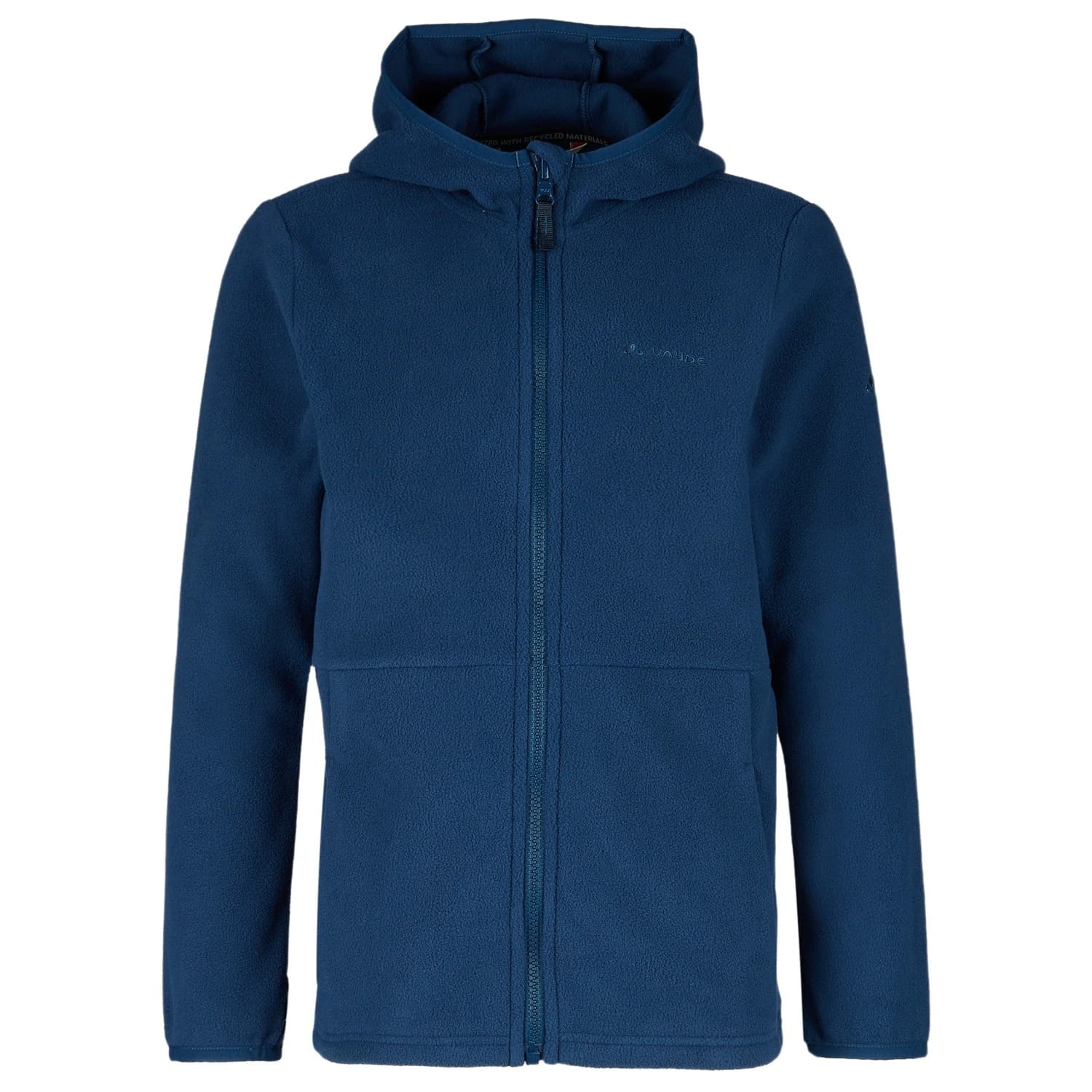 Детско поларено яке Vaude Kid's Pulex Hooded Jacket II Fleece jacket - Dark Sea
