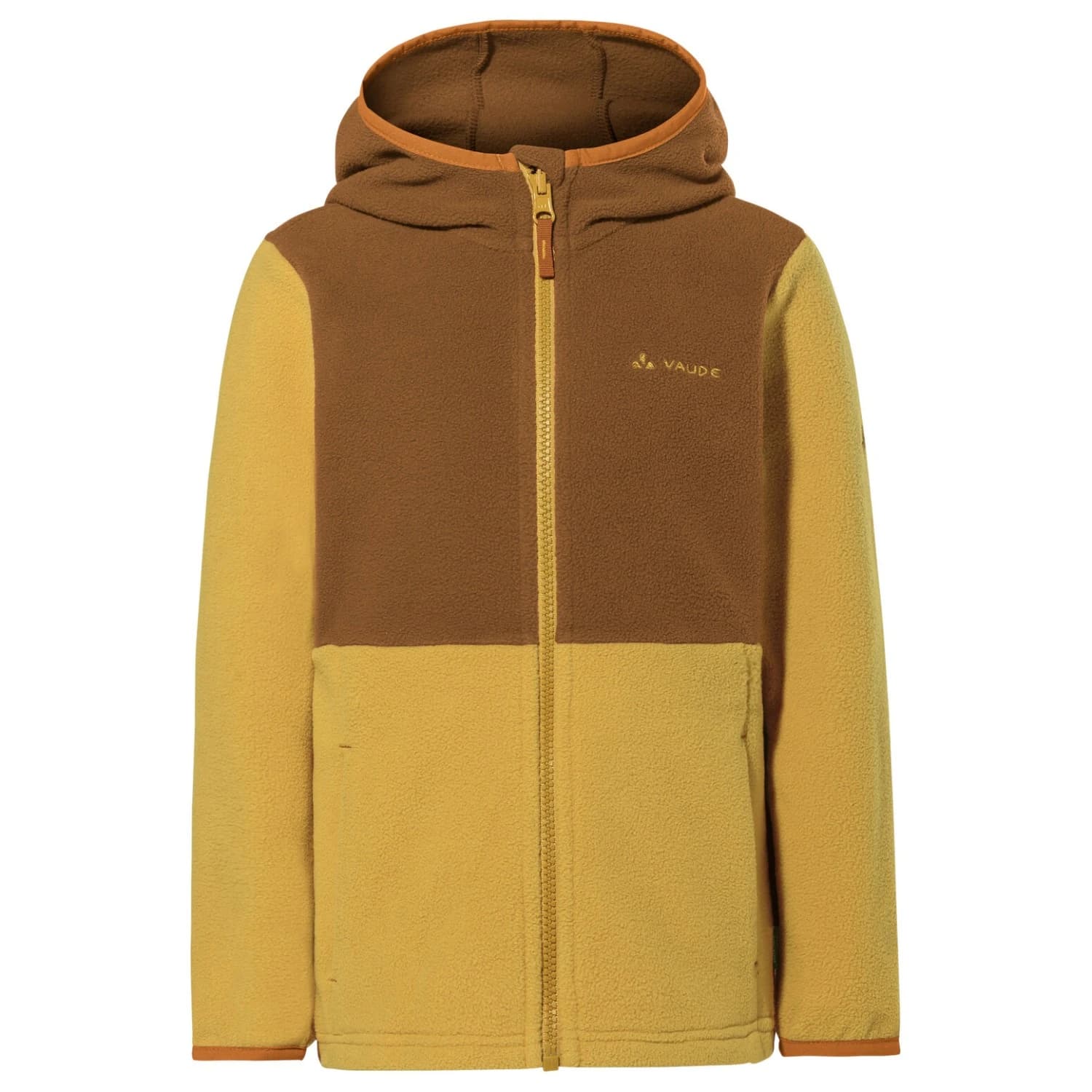 Детско поларено яке Vaude Kid's Pulex Hooded Jacket II Fleece jacket - Savanna