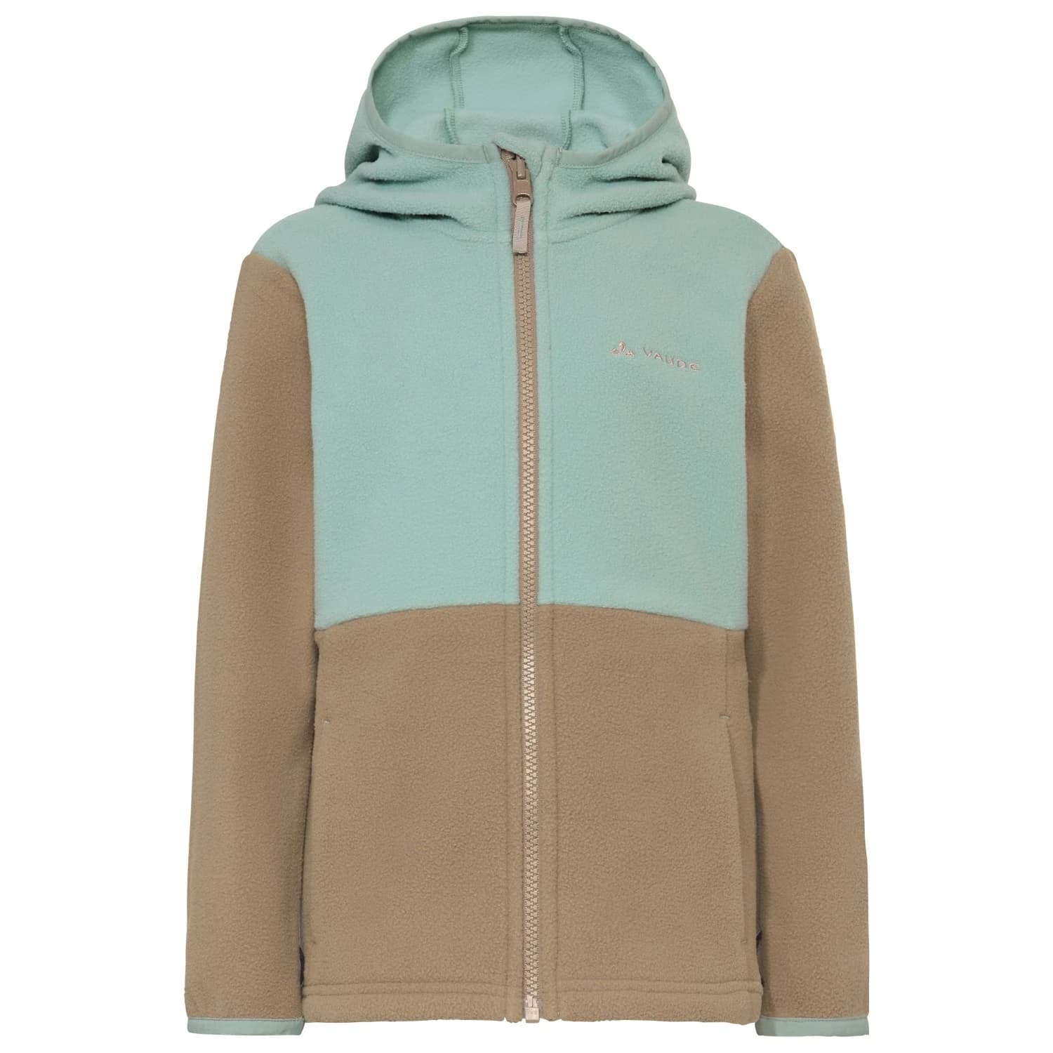 Детско поларено яке Vaude Kid's Pulex Hooded Jacket II Fleece jacket - Oat