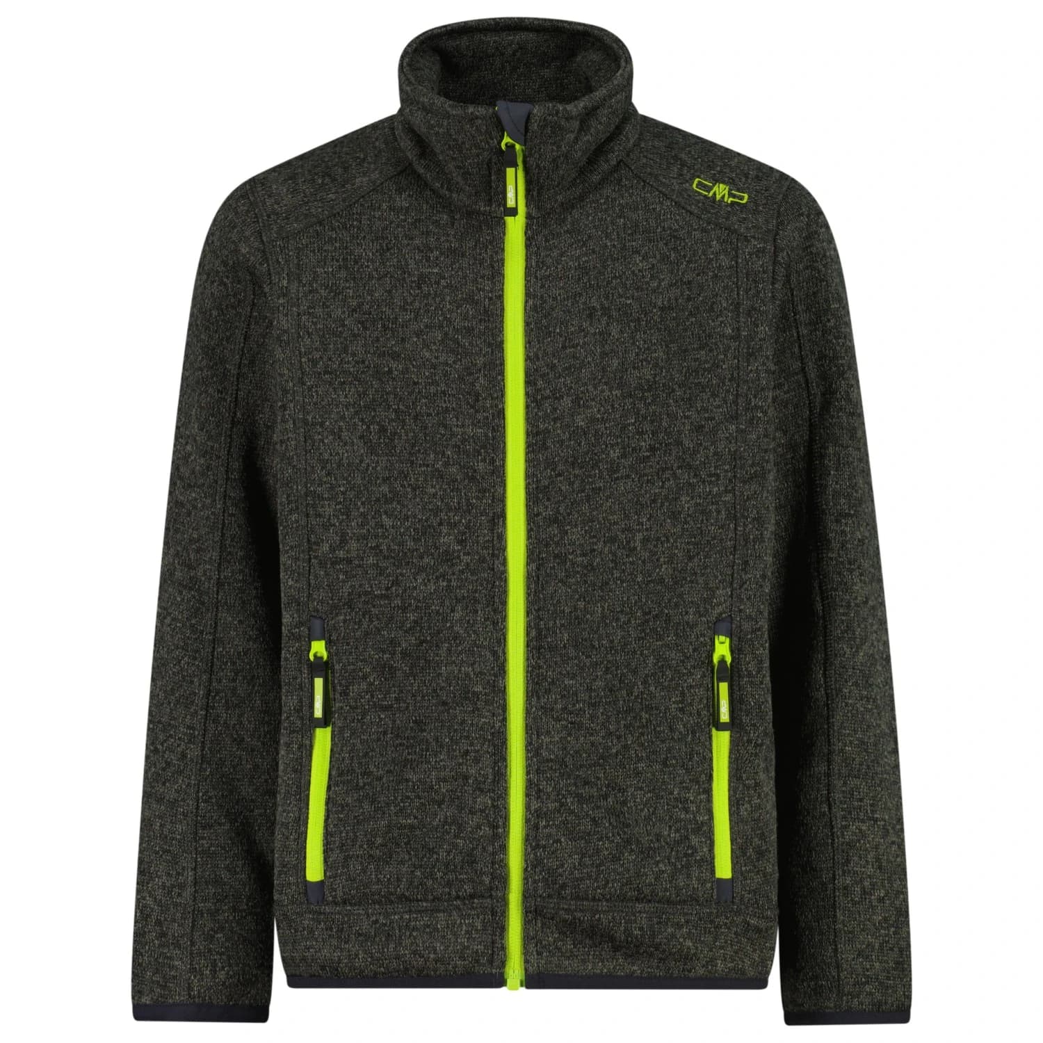 Поларено яке CMP Boy's Jacket Jacquard Knitted Fleece jacket - Pine Lighter