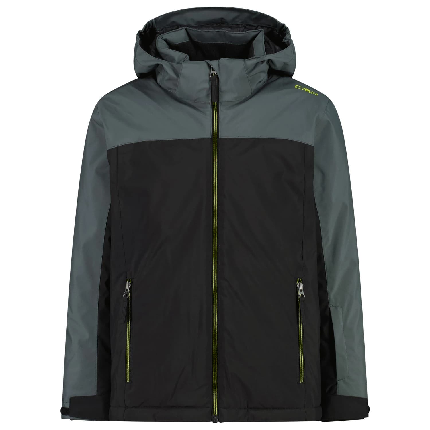 Ски яке CMP Boy's Jacket Snaps Hood Twill Ski jacket - Antracite / Olive