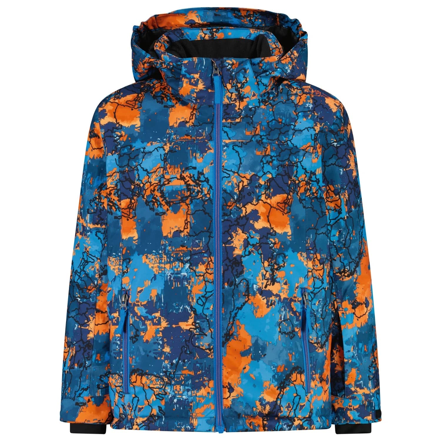 Ски яке CMP Boy's Jacket Snaps Hood Twill Ski jacket - River / Brick