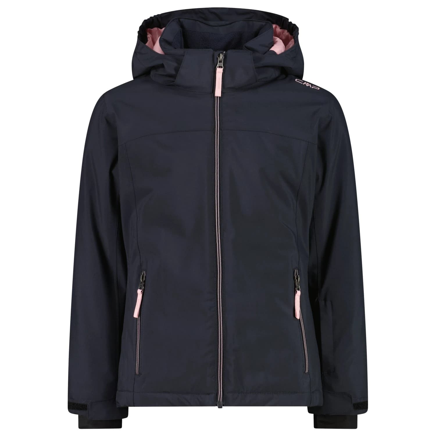 Ски яке Cmp Girl's Jacket Snaps Hood Twill Ski jacket - Antracite / Pink