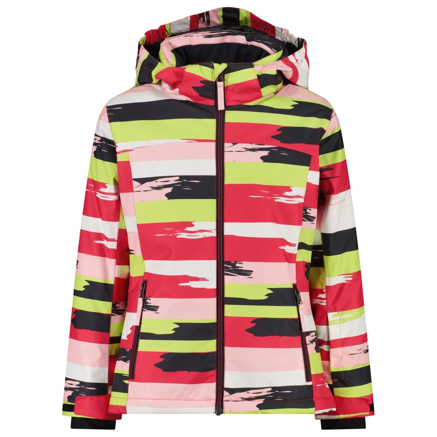 Ски яке Cmp Girl's Jacket Snaps Hood Twill Ski jacket - B.Co / Carminio / Apple