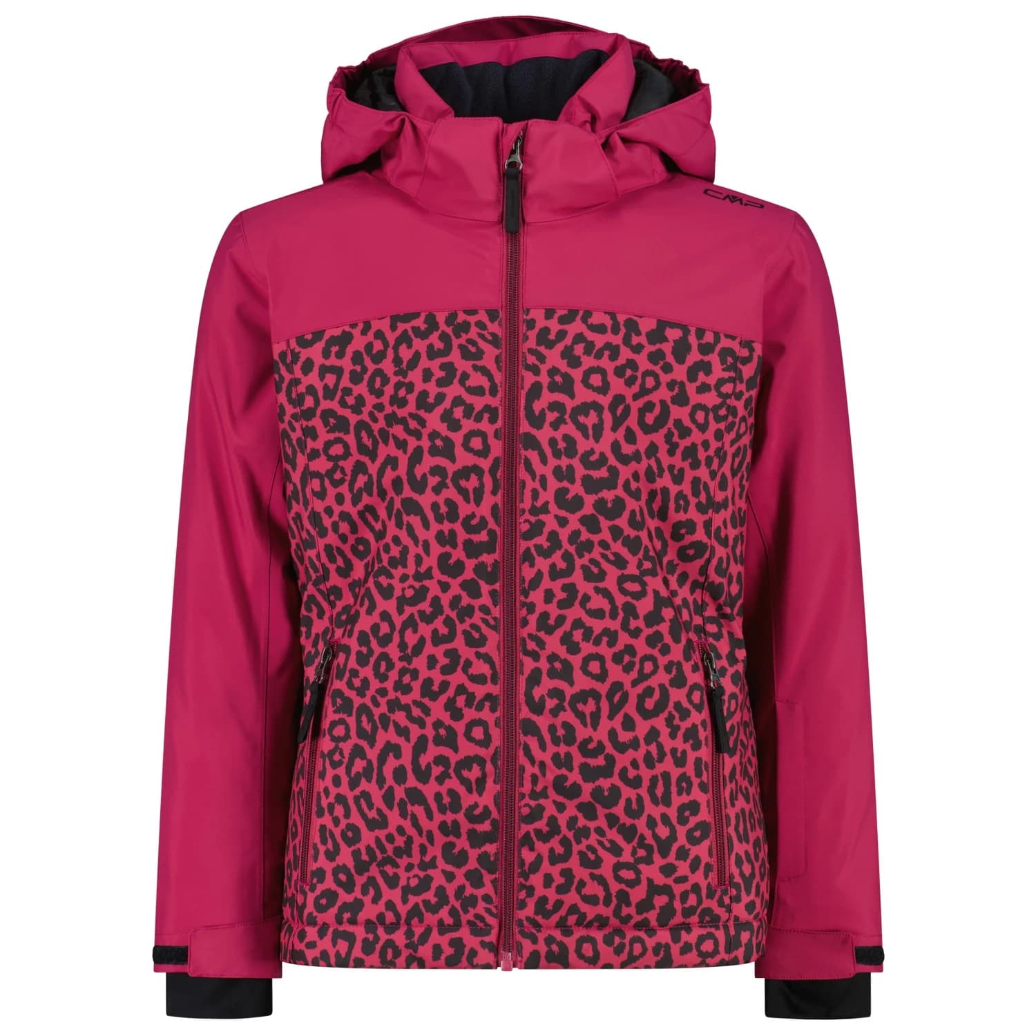 Ски яке CMP Girl's Jacket Snaps Hood Twill Ski jacket - Amaranto / Antracite