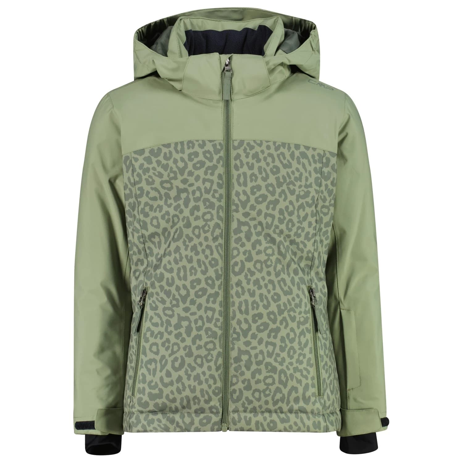 Ски яке CMP Girl's Jacket Snaps Hood Twill Ski jacket - Green Tea / Salvia