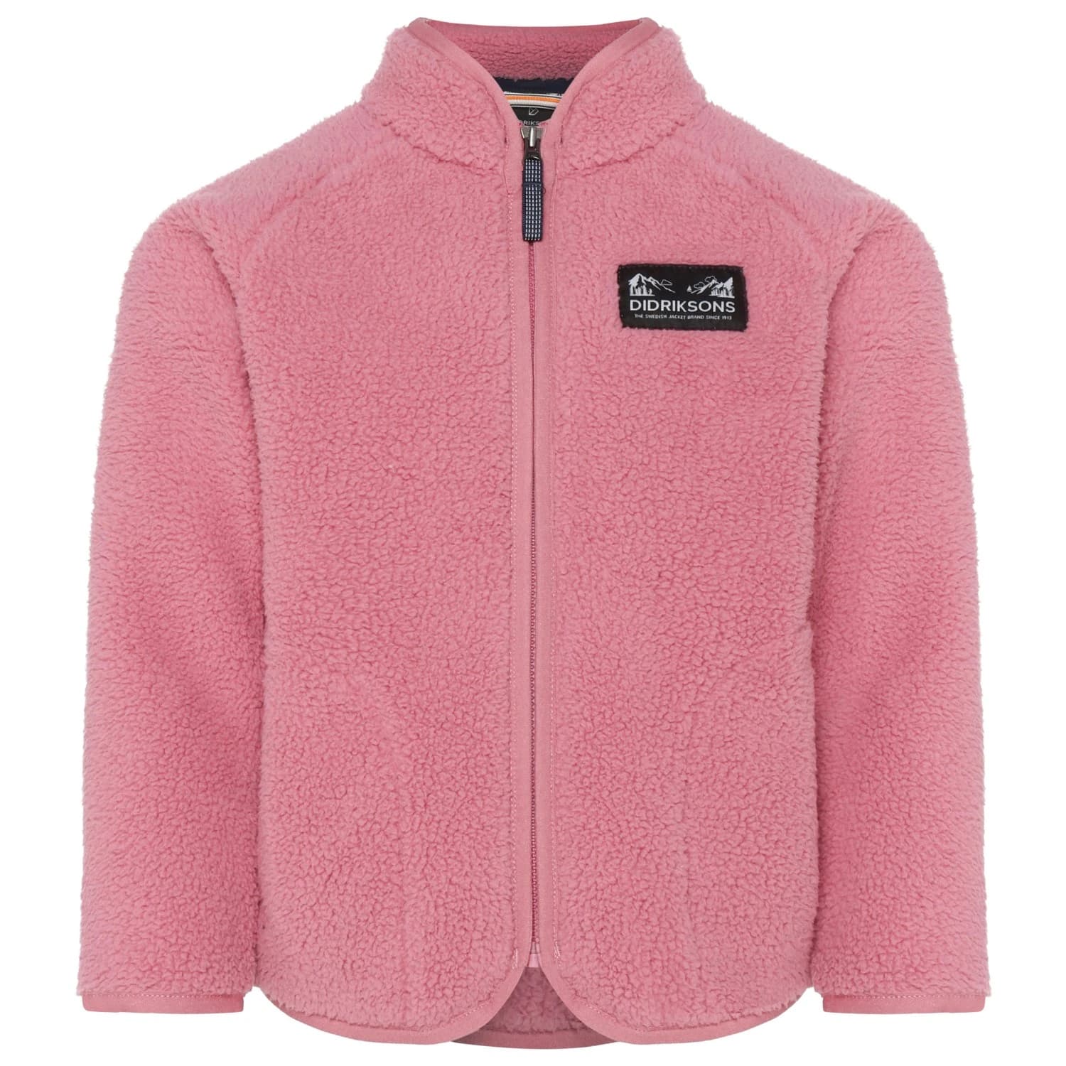 Детско поларено яке Didriksons Kid's Gibbs Full-Zip 2 Fleece jacket - Heather Pink