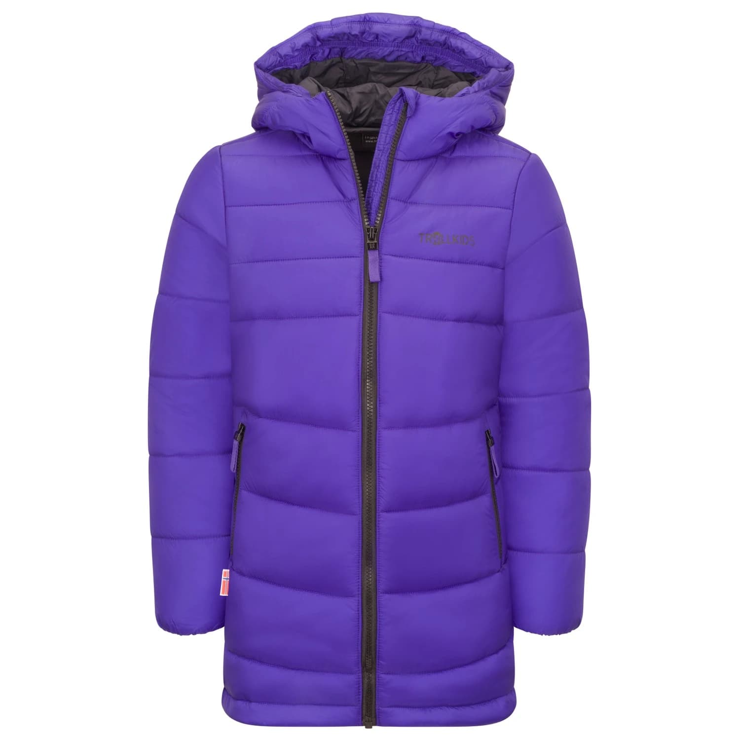 Детско палто Trollkids Girl's Trondheim Coat - Blue Purple