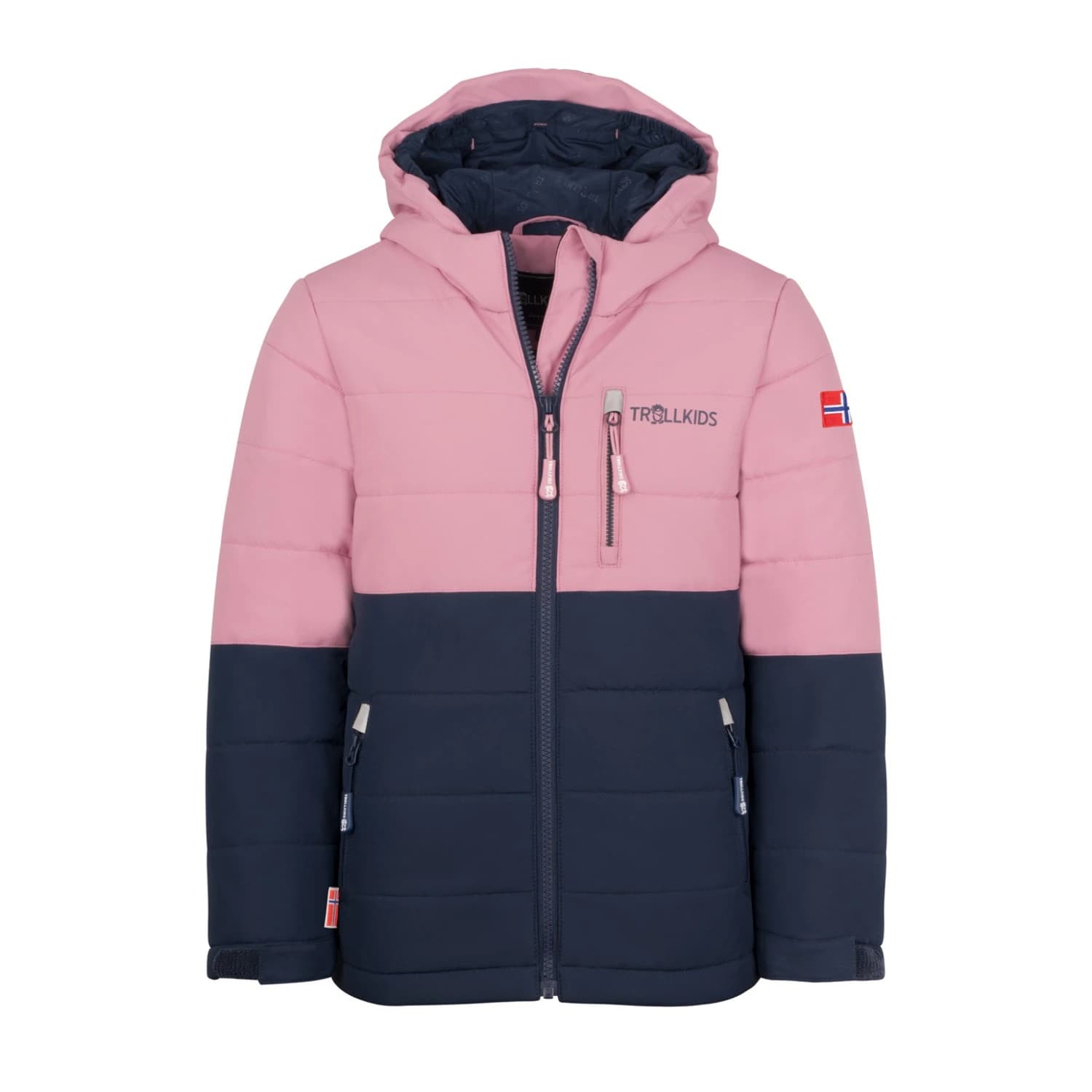 Детско ски яке Trollkids Kid's Hemsedal Snow Jacket XT Ski jacket - Mauve / Navy