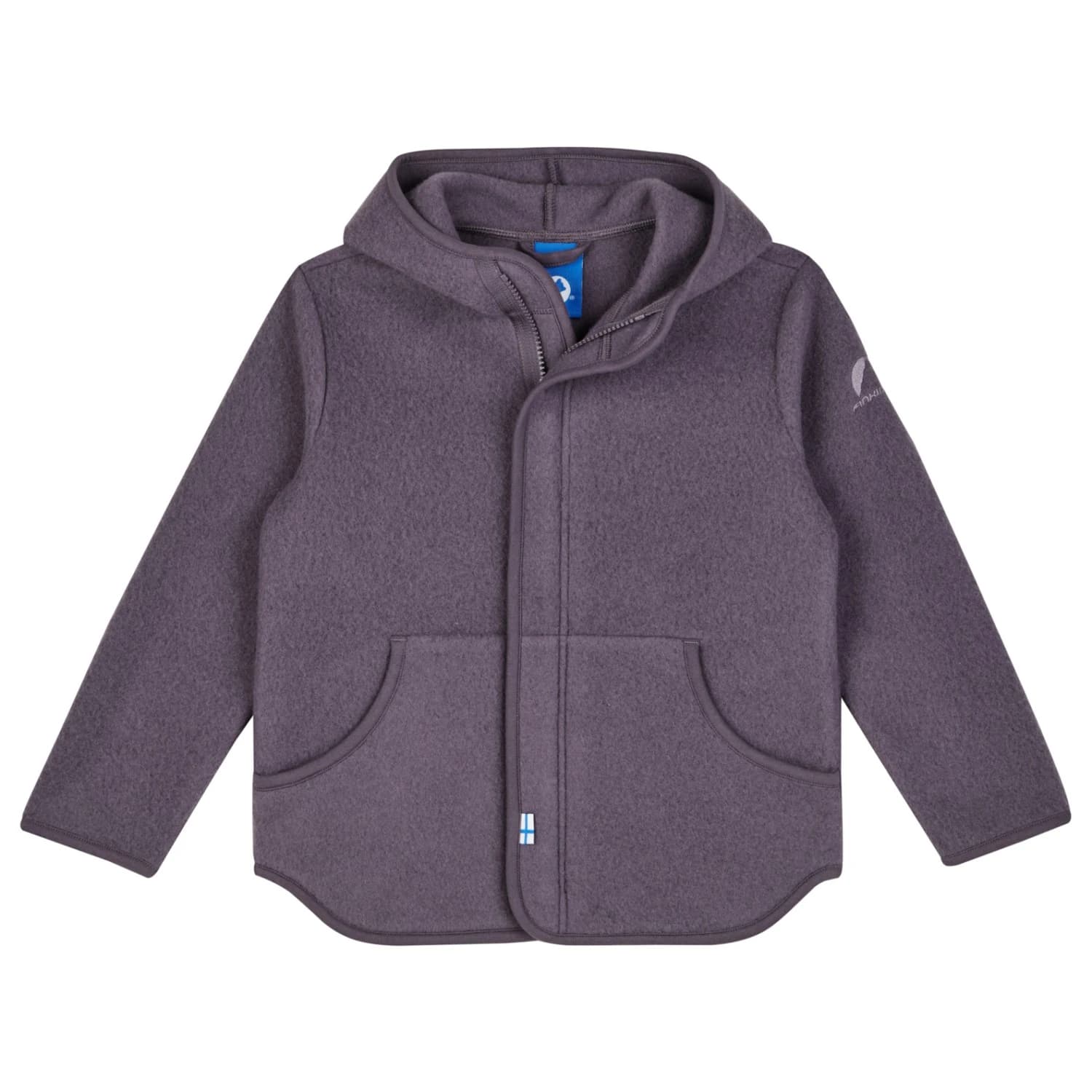 Детско поларено яке Finkid Kid's Luonteva Fleece jacket - Black Plum