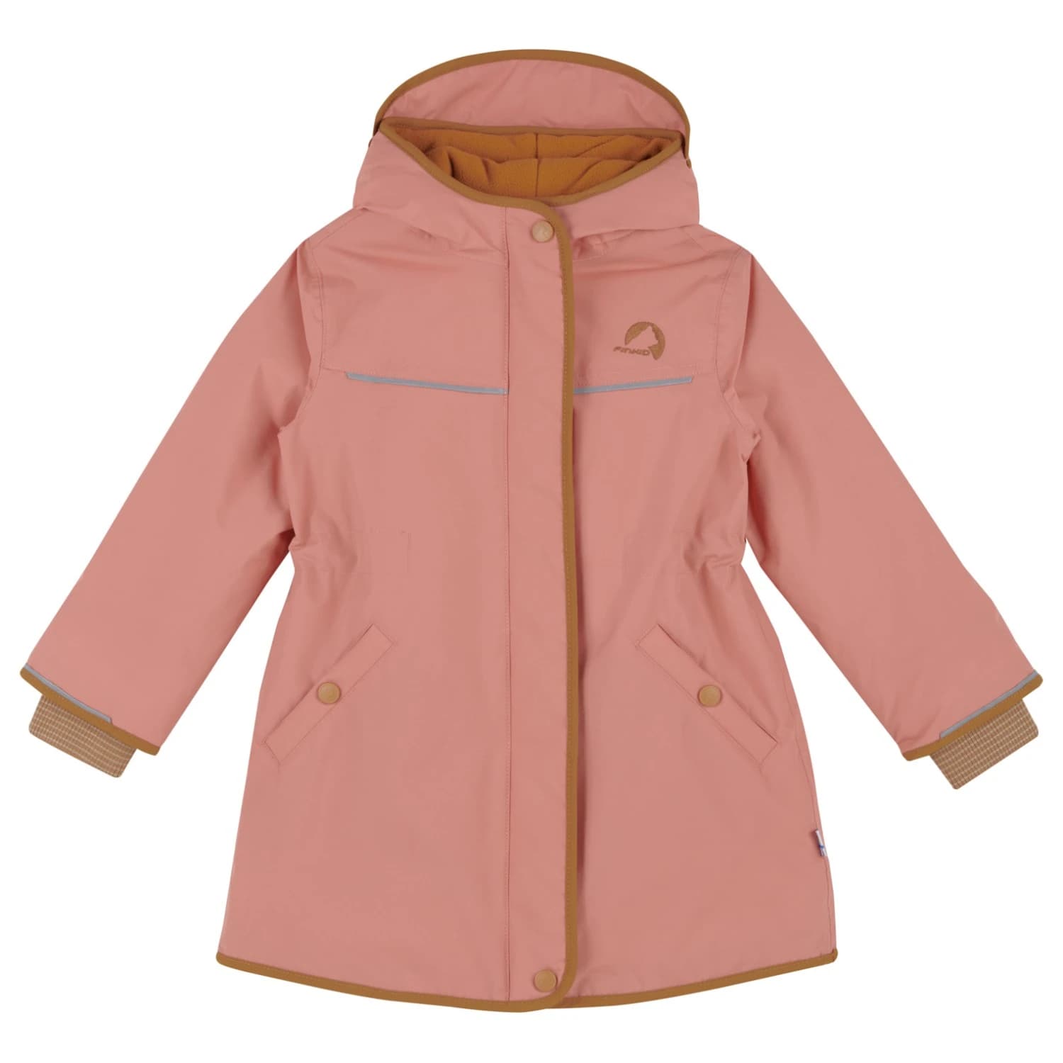Детско палто Finkid Kid's Milla Coat - Terra Cotta / Almond