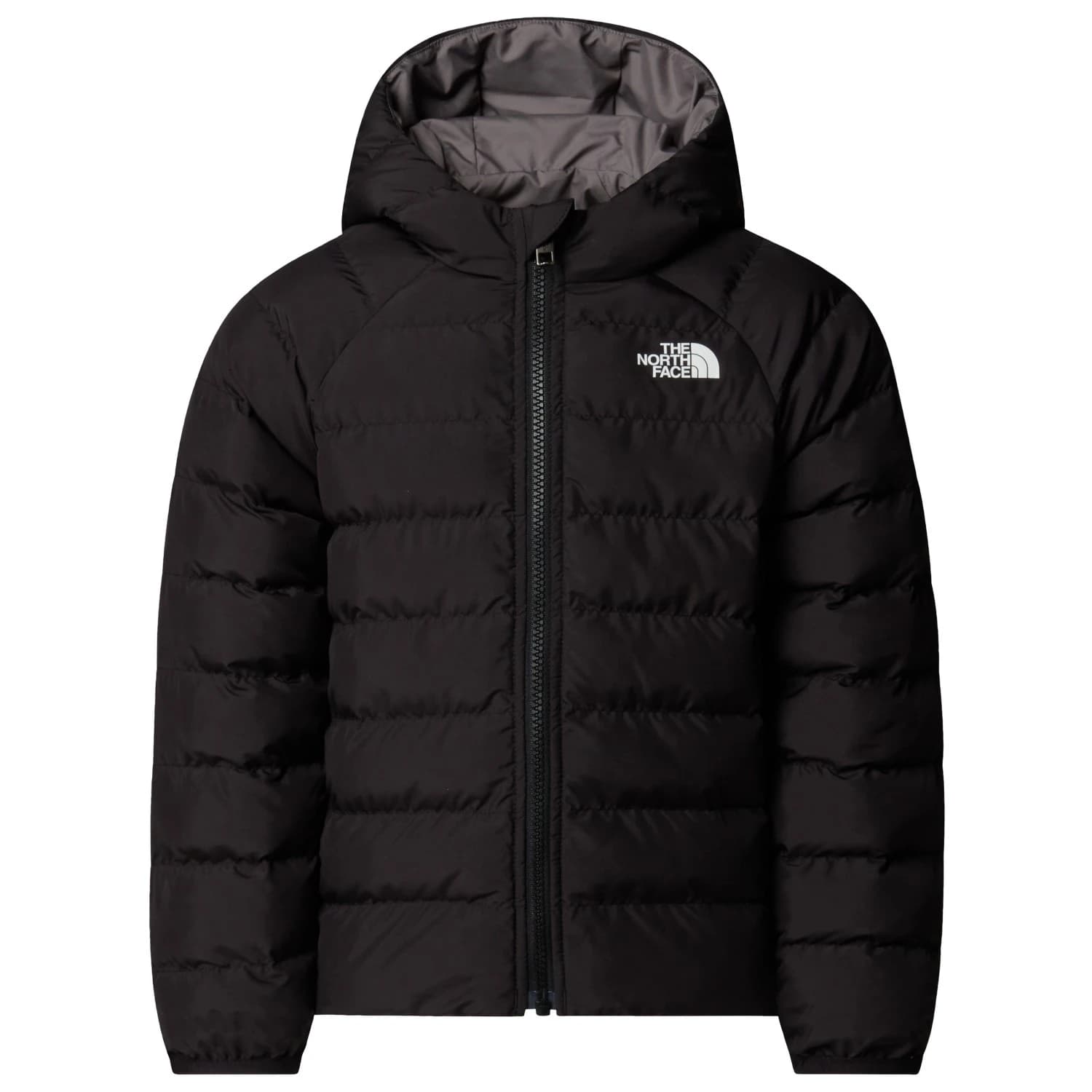 Детско синтетично яке The North Face Kid's Reversible Perrito Hooded Jacket Synthetic jacket - TNF Black / Smoked Pearl