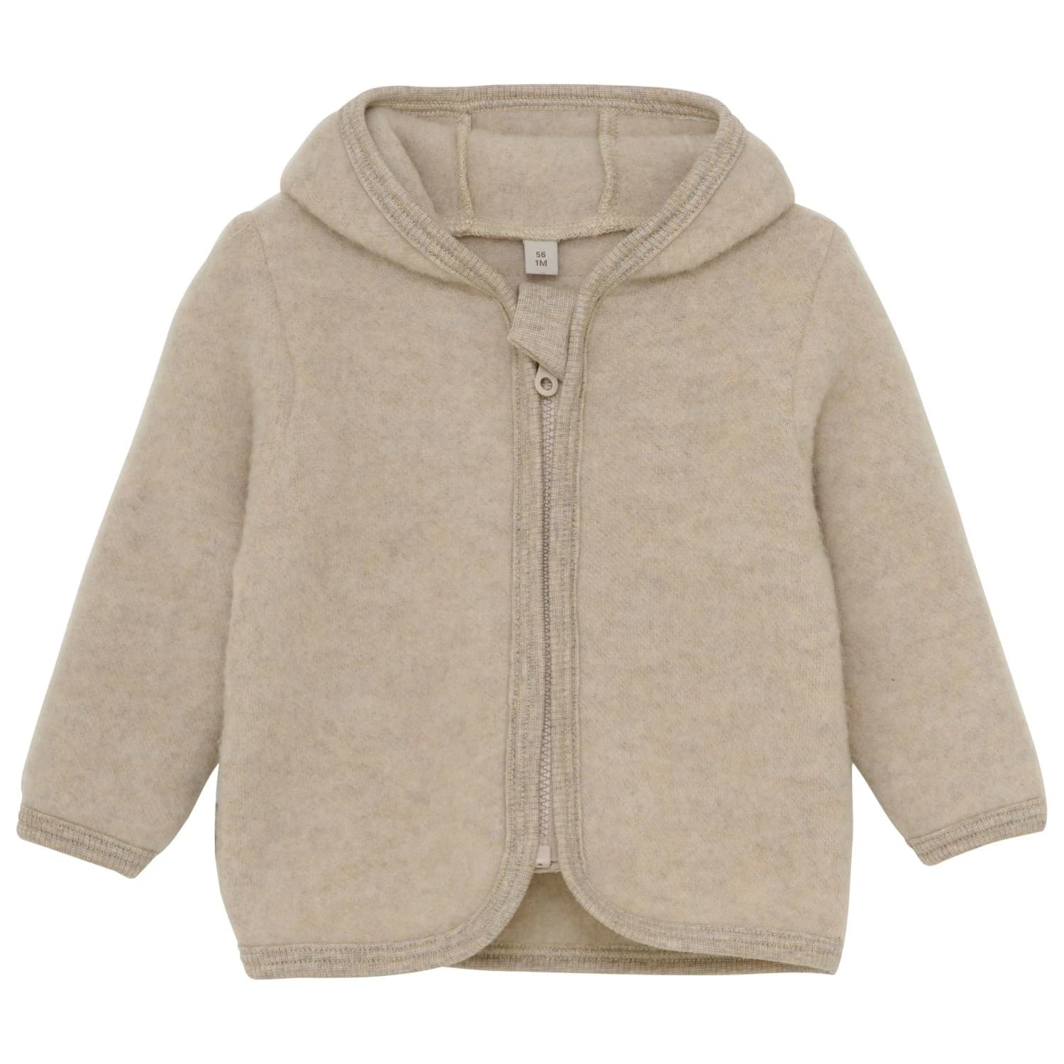 Вълнено яке Huttelihut Baby's Jacket Wool Fleece Merino jacket - Camel Melange