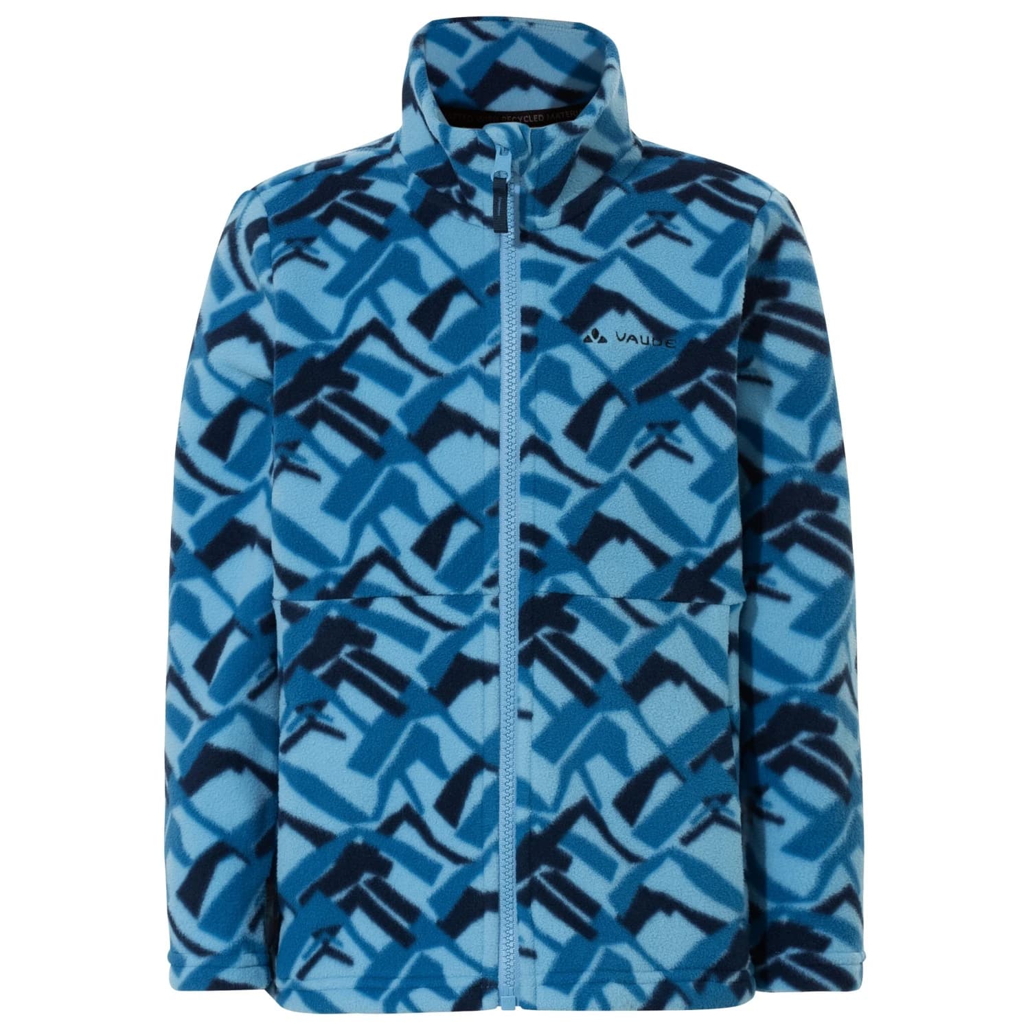 Детско поларено яке Vaude Kid's Pulex All-over-Print Jacket Fleece jacket - Pastel Blue