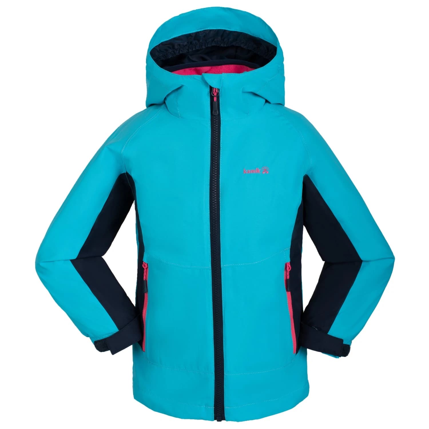 Детско водоустойчиво яке Kamik Kid's Brooke Waterproof jacket - Cyan / Midnight