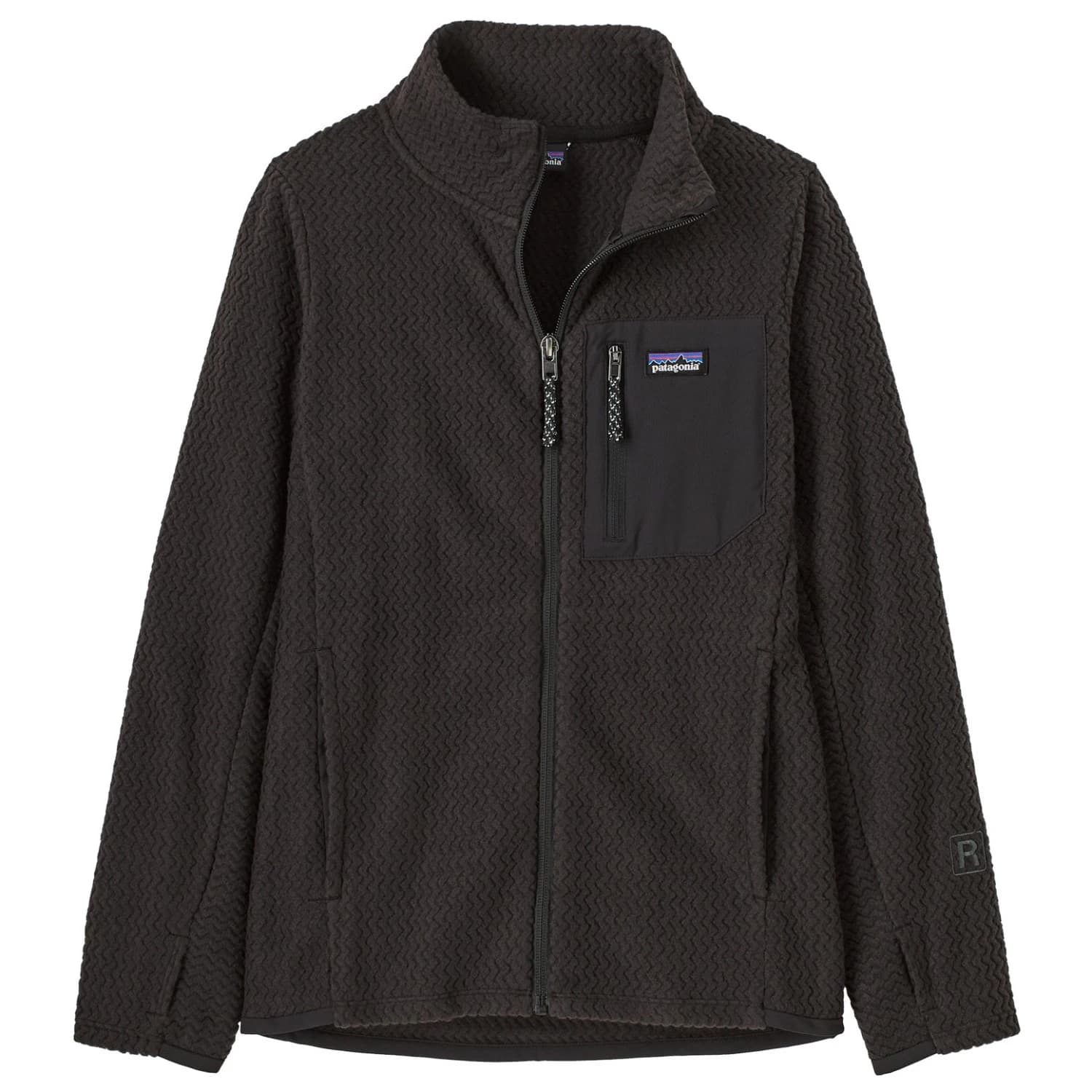 Детско поларено яке Patagonia Kid's R1 Air Full-Zip Jacket Fleece jacket - Black