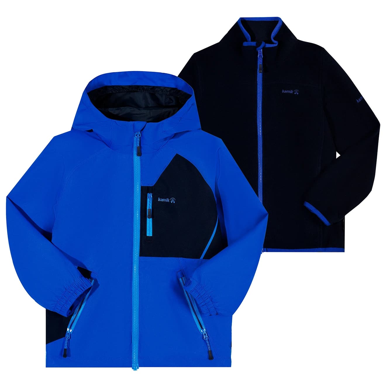 Детско 3-в-1 яке Kamik Kid's Silas Waterproof jacket - Blue / Midnight