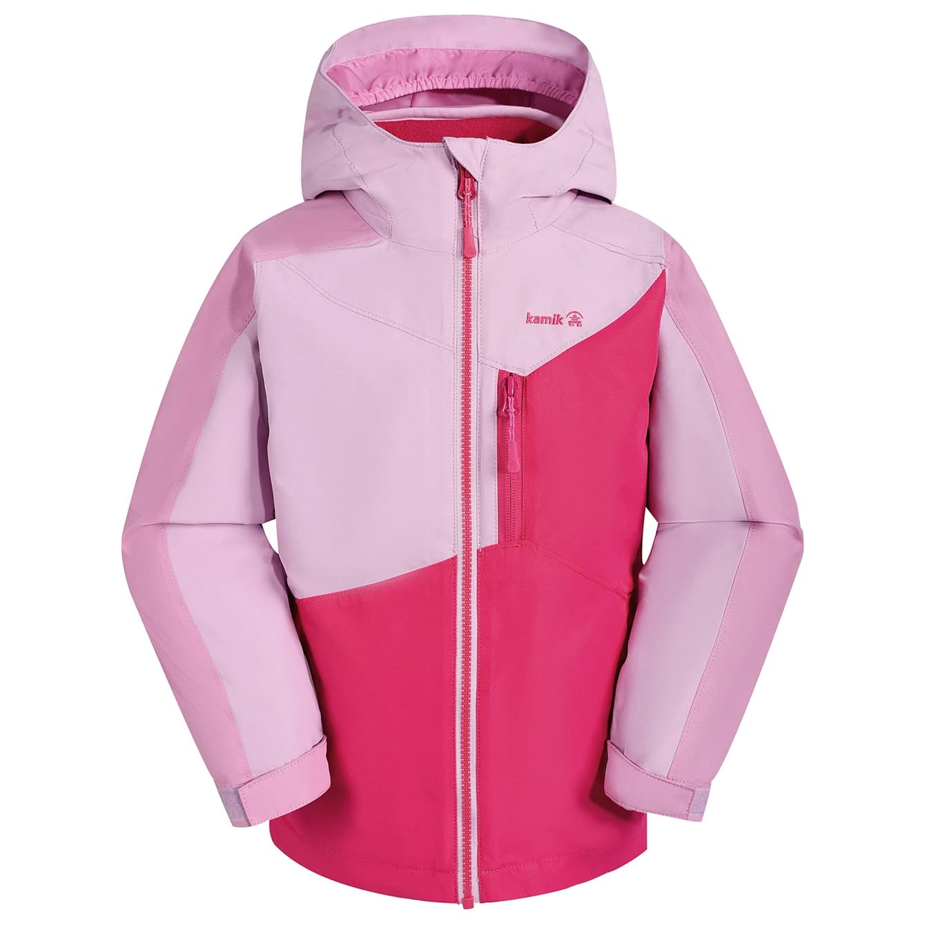 Детско водоустойчиво яке Kamik Kid's Tara Waterproof jacket - Pink / Fuschia